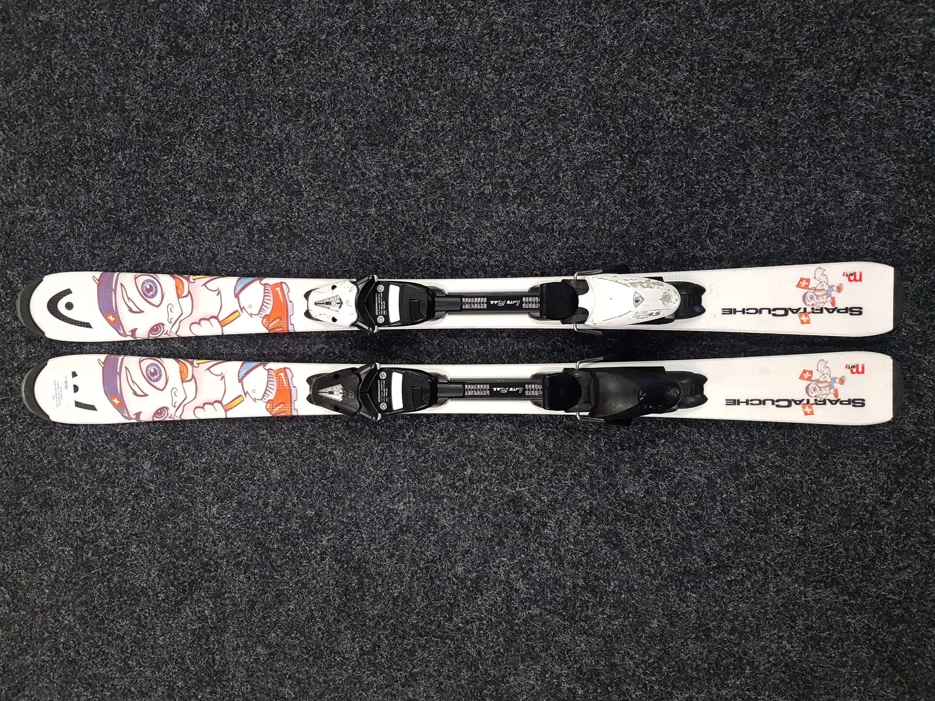 Použité detské lyže HEAD SpartaCuche + viazanie Head LR 4.5
