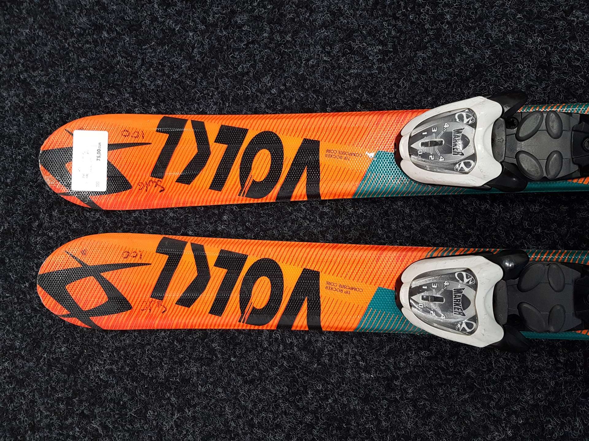 Použité lyže VOLKL Racetiger GS  + viazanie Marker 4,5