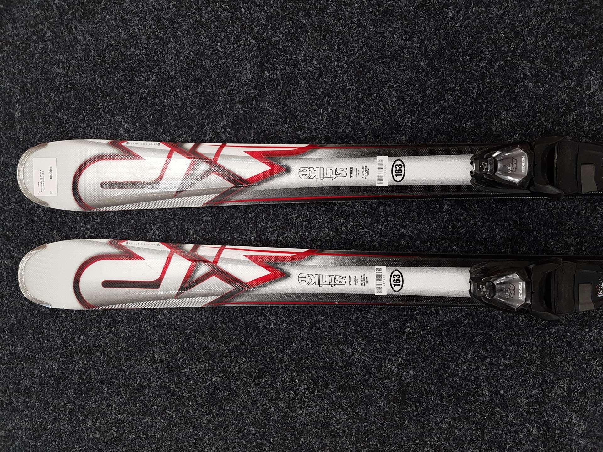 Použité lyže K2 Strike + viazanie Marker 10.0