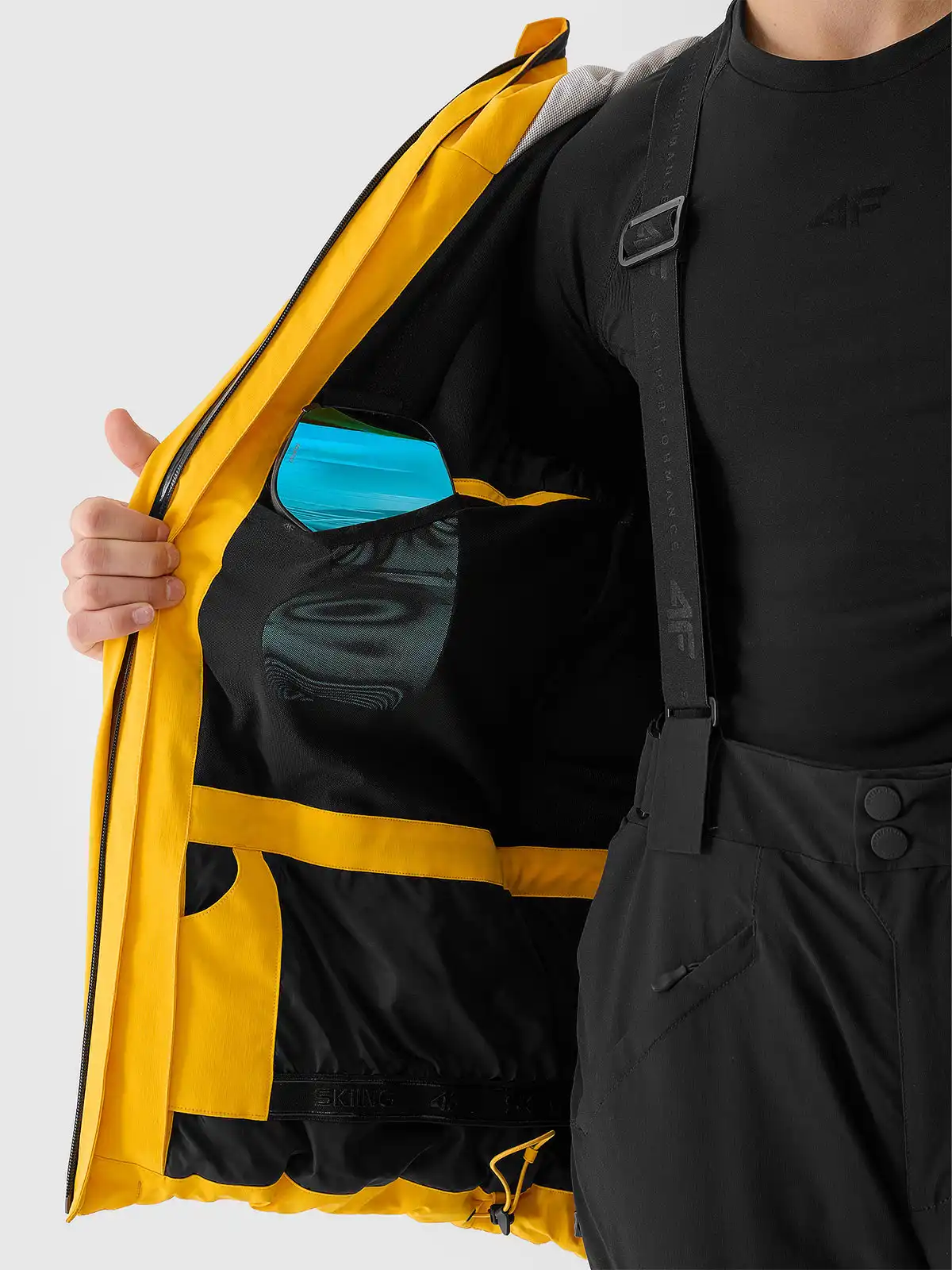 Pánska lyžiarska bunda 4F M0877 YELLOW