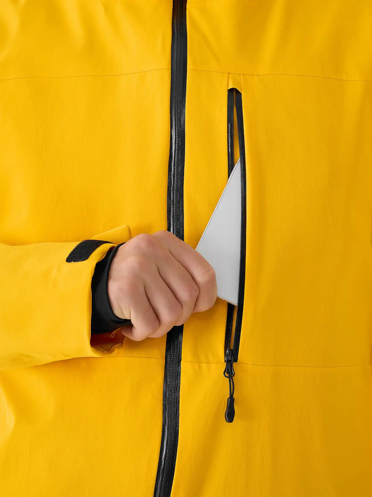 Pánska lyžiarska bunda 4F M0877 YELLOW