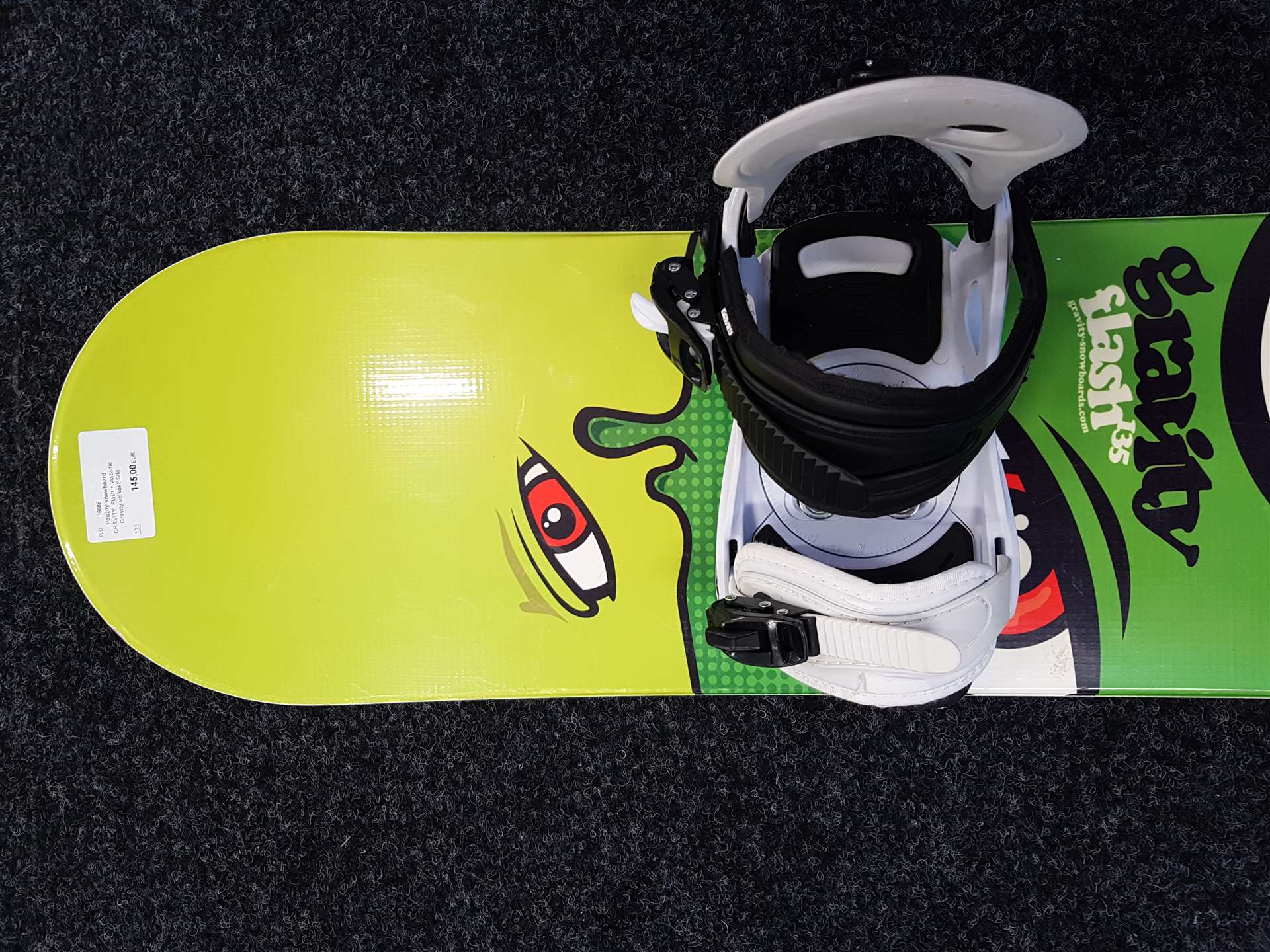 Použitý snowboard GRAVITY  Flash + viazanie Gravity veľkosť S/M