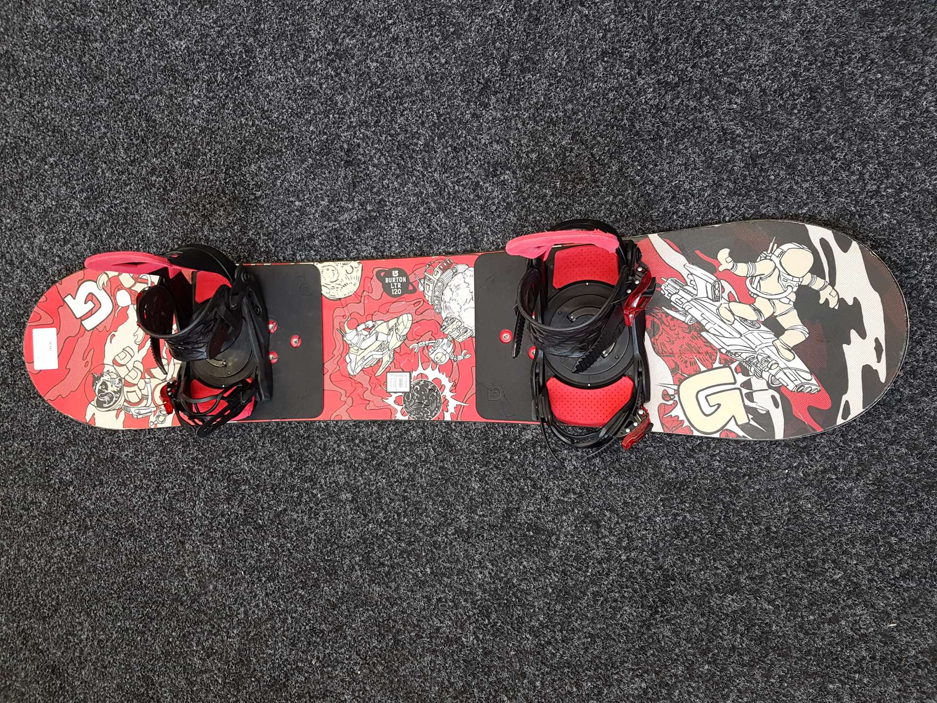 Použitý snowboard BURTON LTR 120 + viazanie Salomon veľkosť XS/S/M