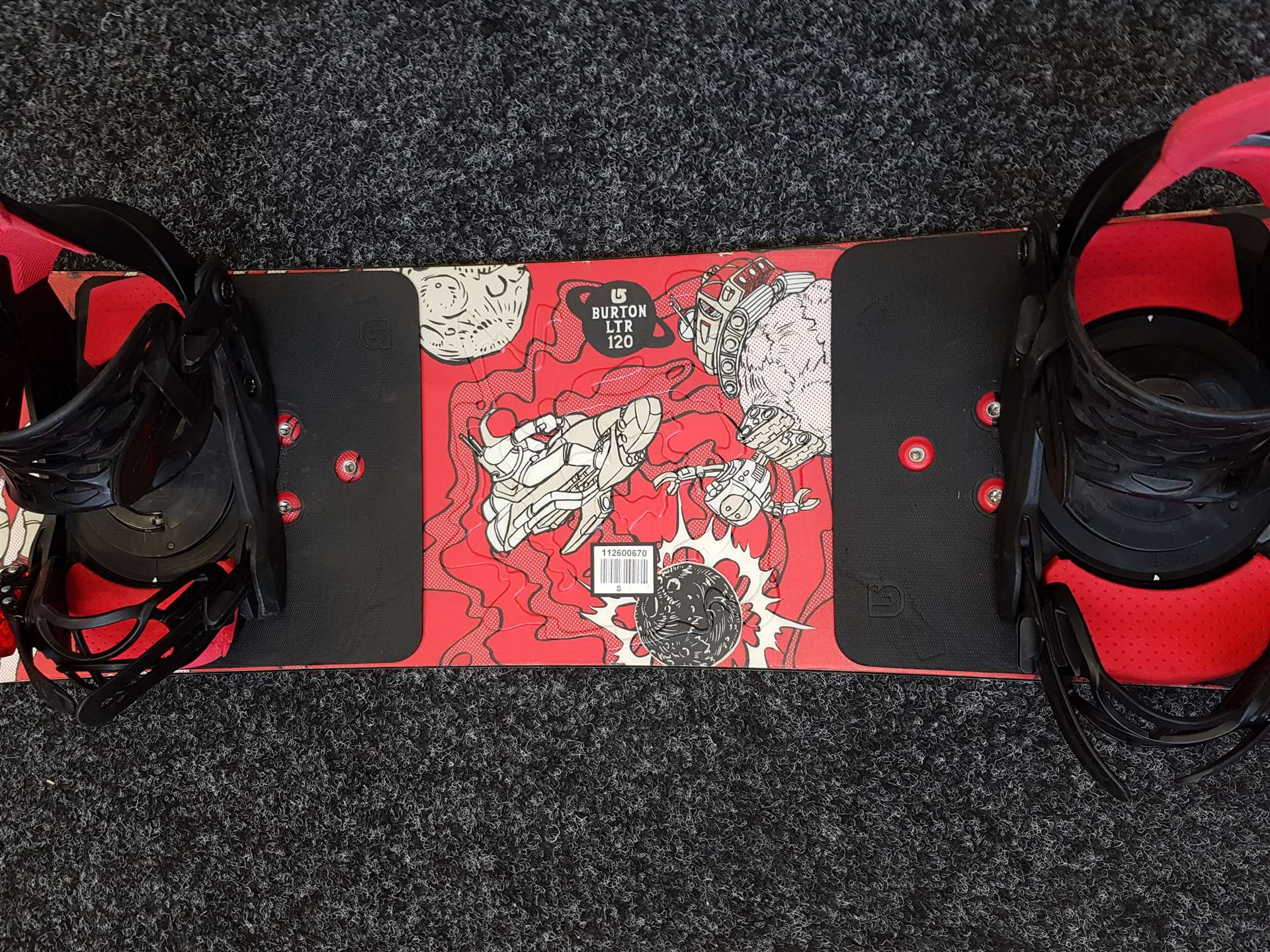 Použitý snowboard BURTON LTR 120 + viazanie Salomon veľkosť XS/S/M