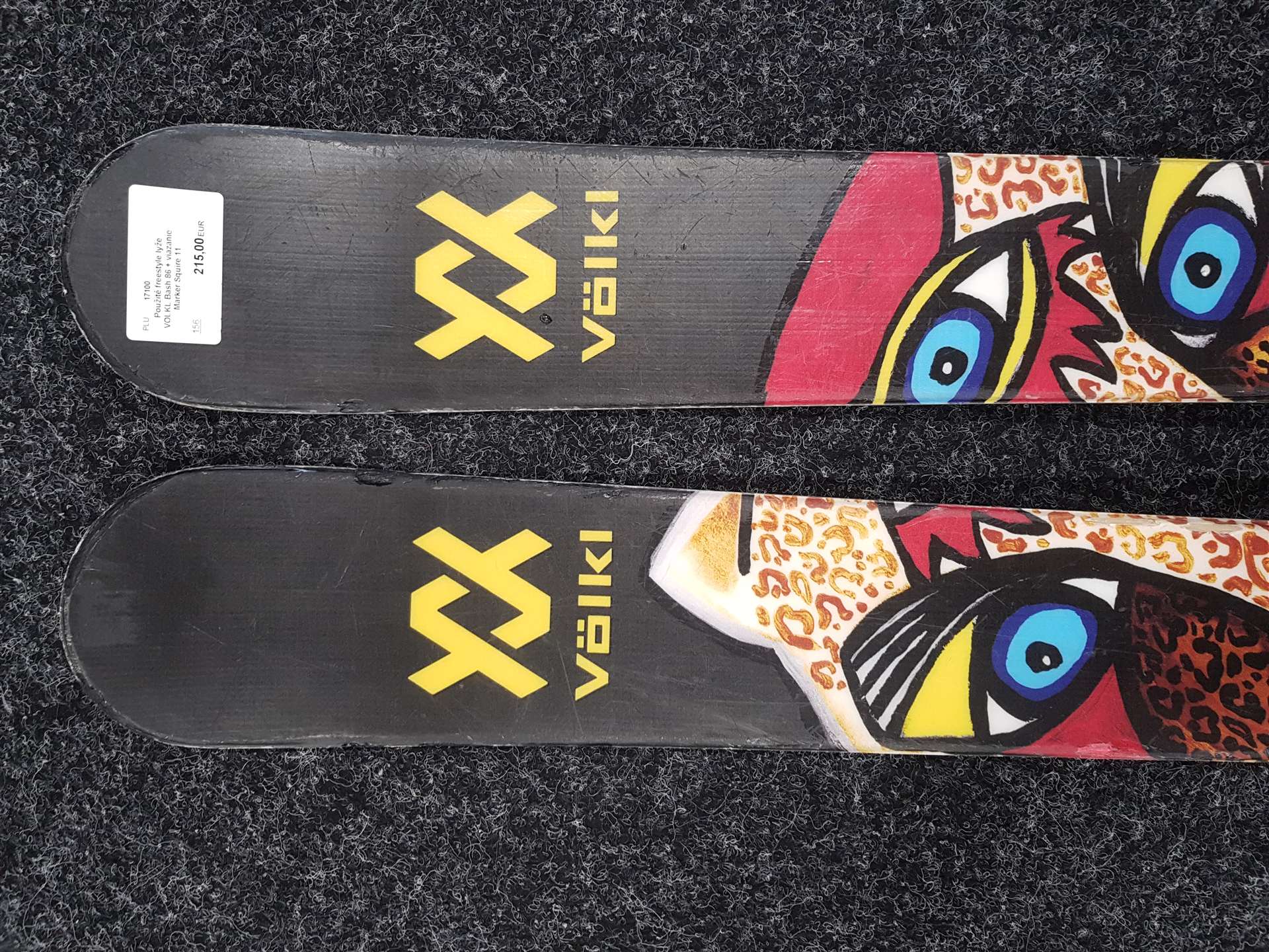 Použité freestyle lyže VOLKL Bash 86 + viazanie Marker Squire 11