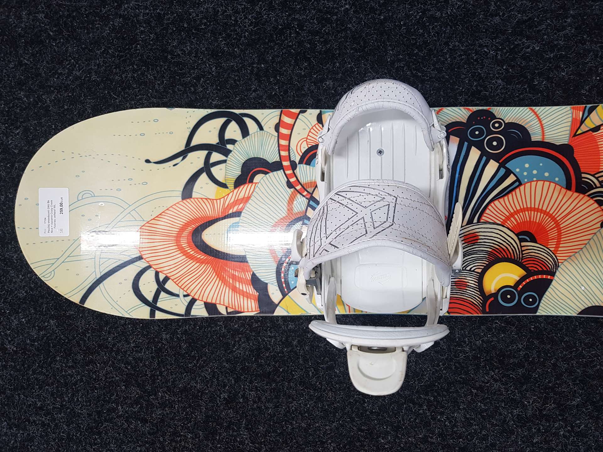 Použitý snowboard GNU B Nice + viazanie Crazy Creek Fast tec veľkosť M/L