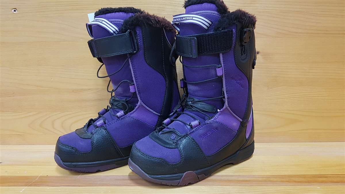 Bazárové snowboardové topánky Deeluxe fialové
