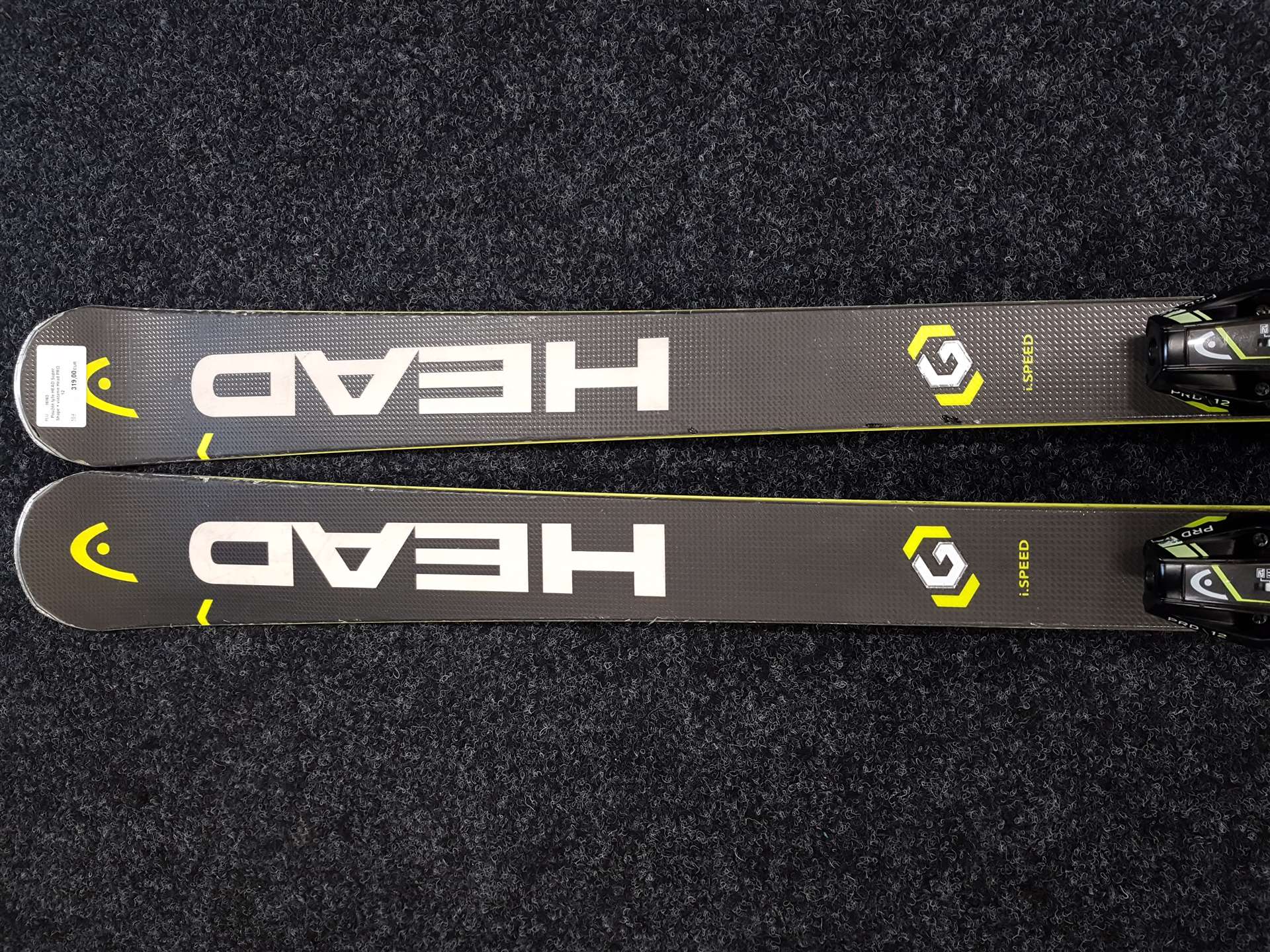 Použité lyže HEAD Super Shape + viazanie Head PRO 12