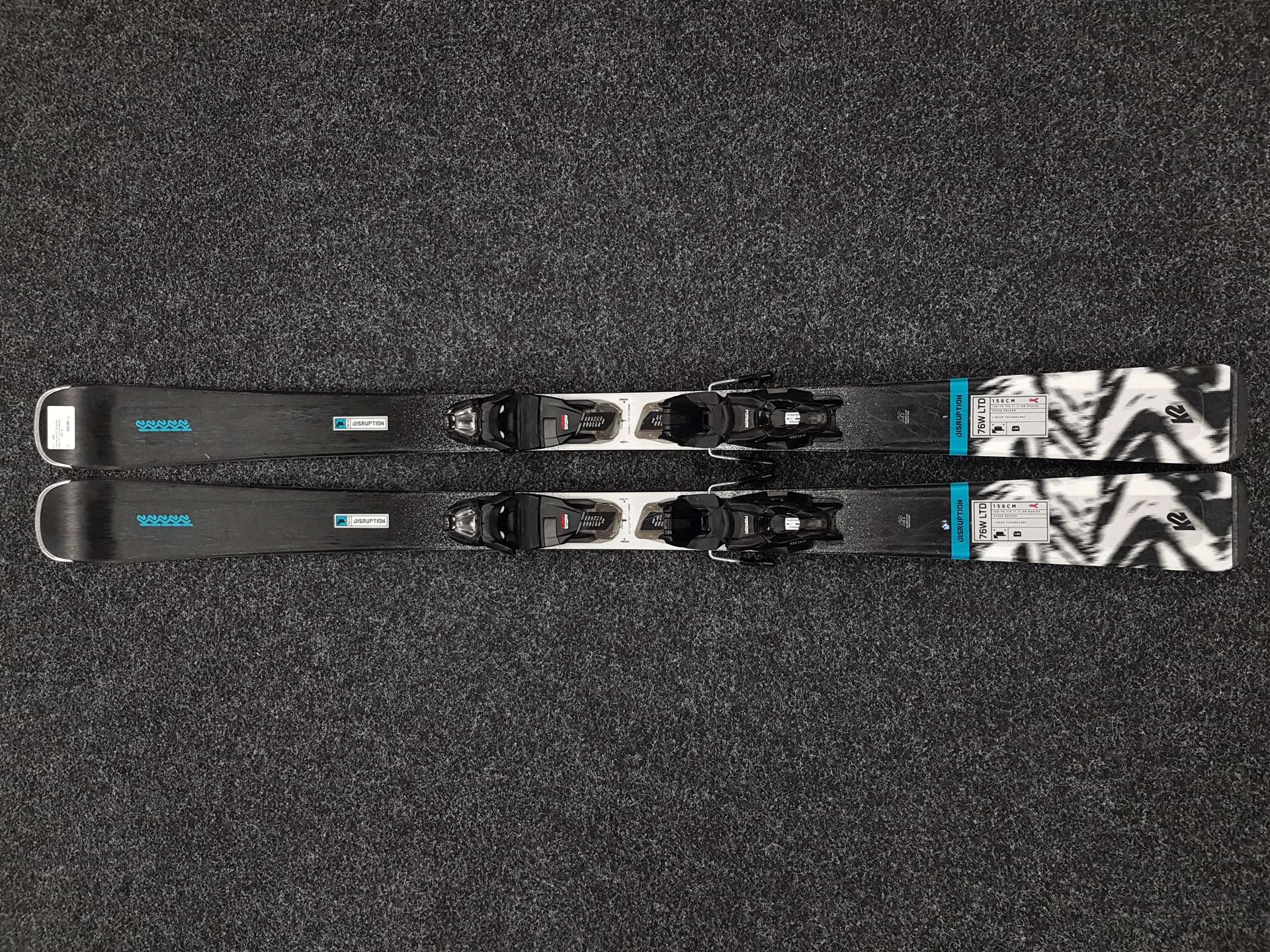 Použité lyže K2 Disruption 76W LTD + viazanie Marker ERP 10