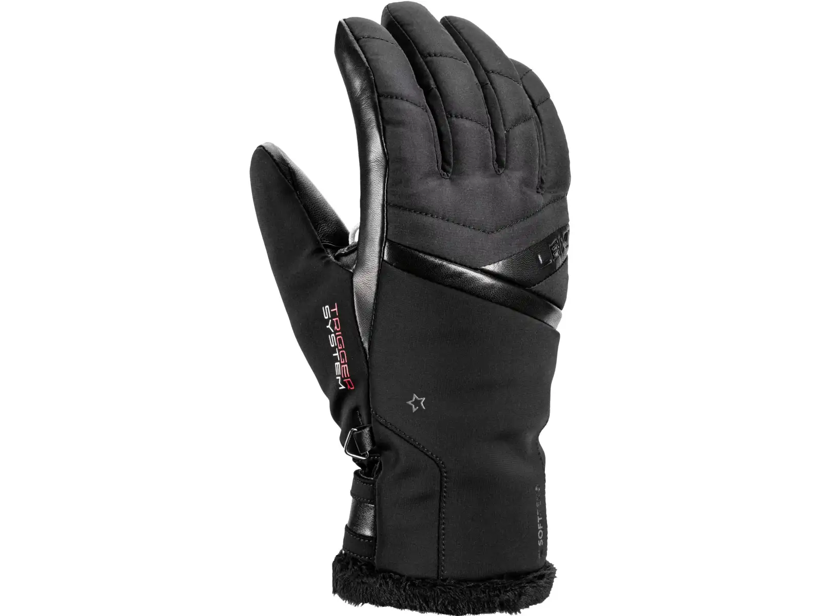 Lyžiarske rukavice LEKI Snowfox 3D Women, black