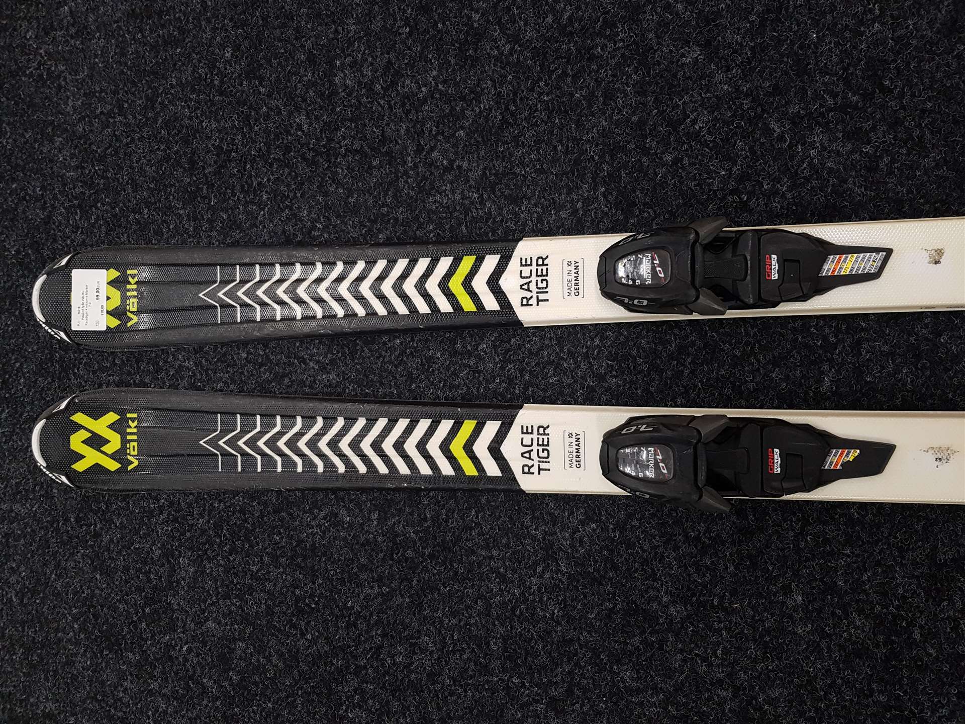 Použité lyže VOLKL Racetiger + viazanie Marker 7.0