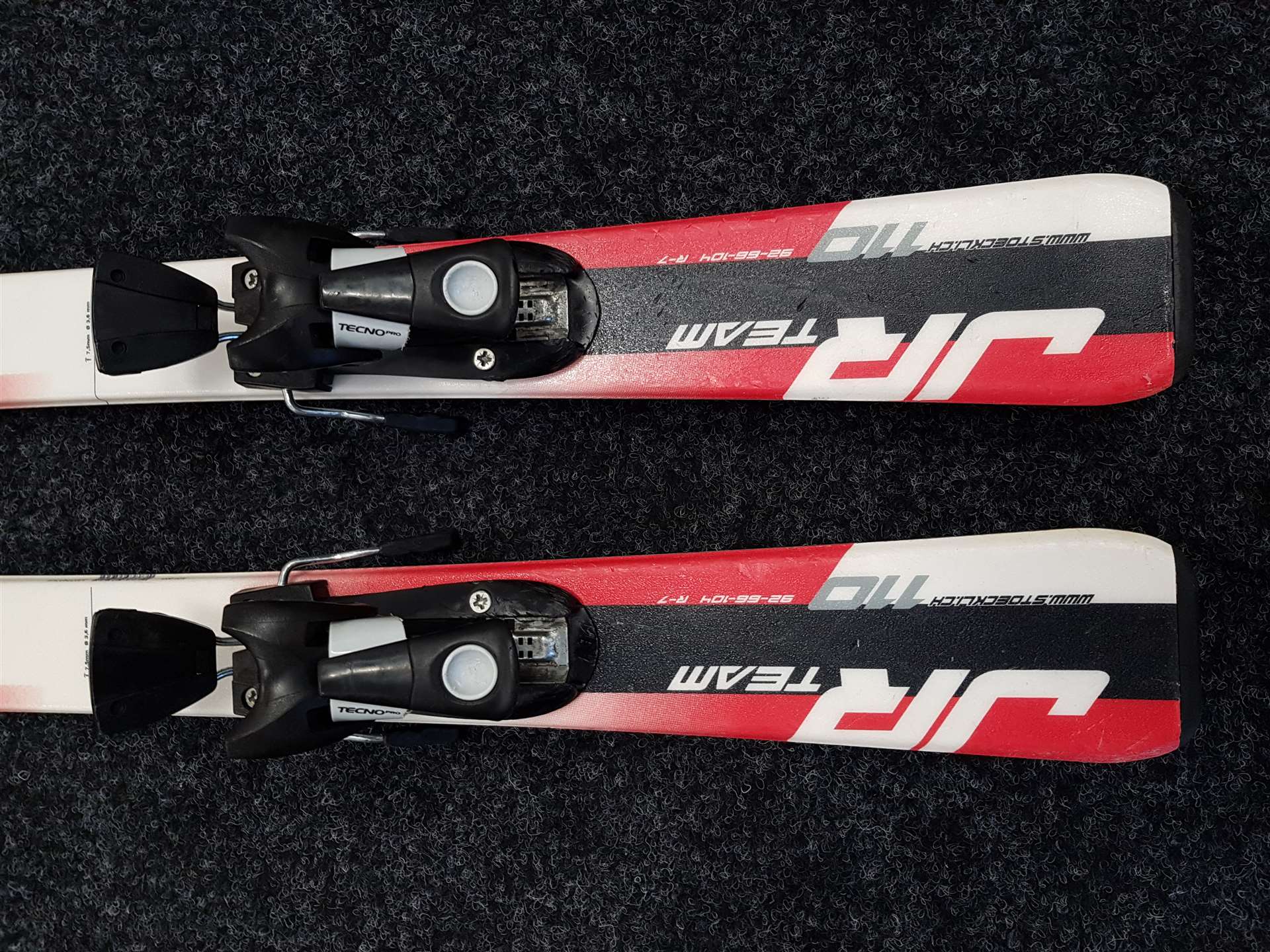 Použité lyže STOCKLI Teamrace JR + viazanie Tecnopro TC 4.5