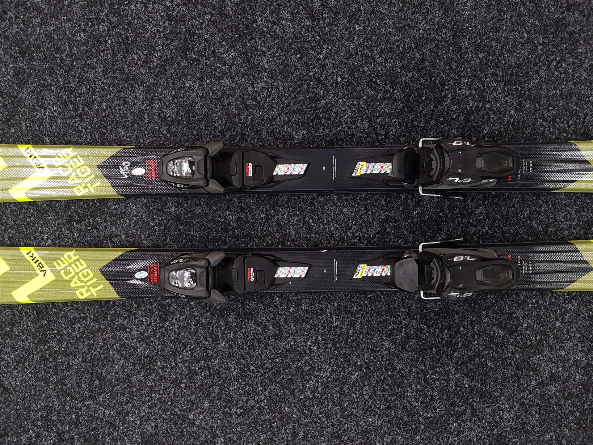 Použité lyže VOLKL Race Tiger + viazanie Marker 7.0