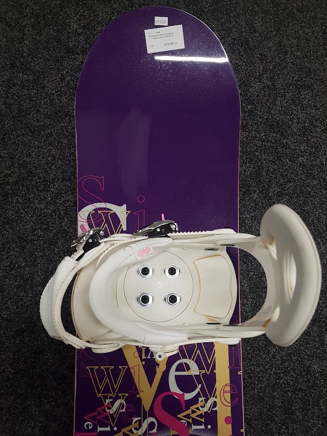 Použitý snowboard Swivel + viazanie Dub veľkosť M