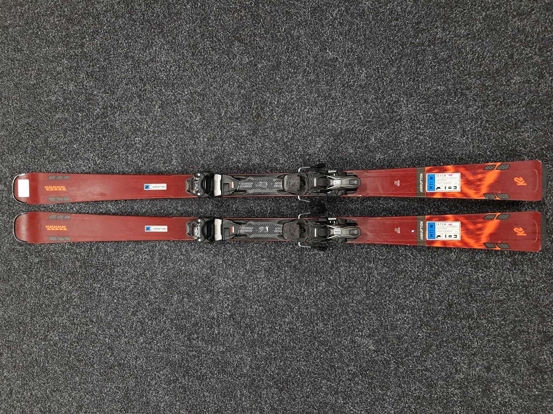 Použité lyže K2 Disruption MTi W + viazanie Marker ERC 11.0 TCx