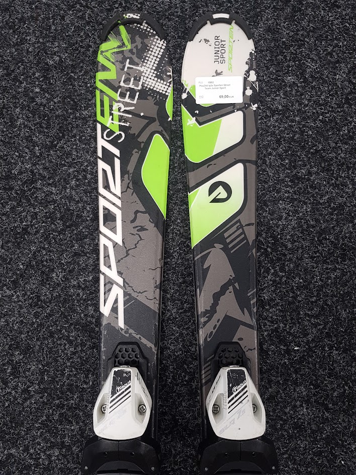 Použité lyže Sporten Street Team Junior Sport + viazanie Tyrolia SLR 4.5