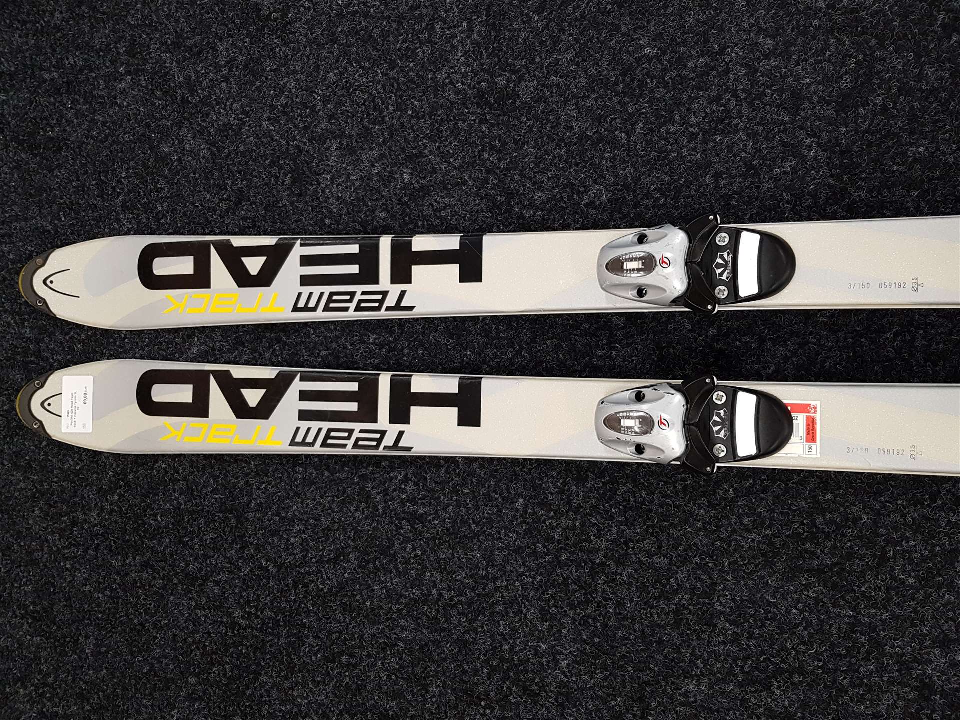 Použité lyže Head Team track + viazanie Tyrolia SL 70