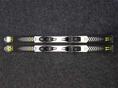 Použité detské lyže VOLKL Racetiger JR + viazanie Marker 7.0