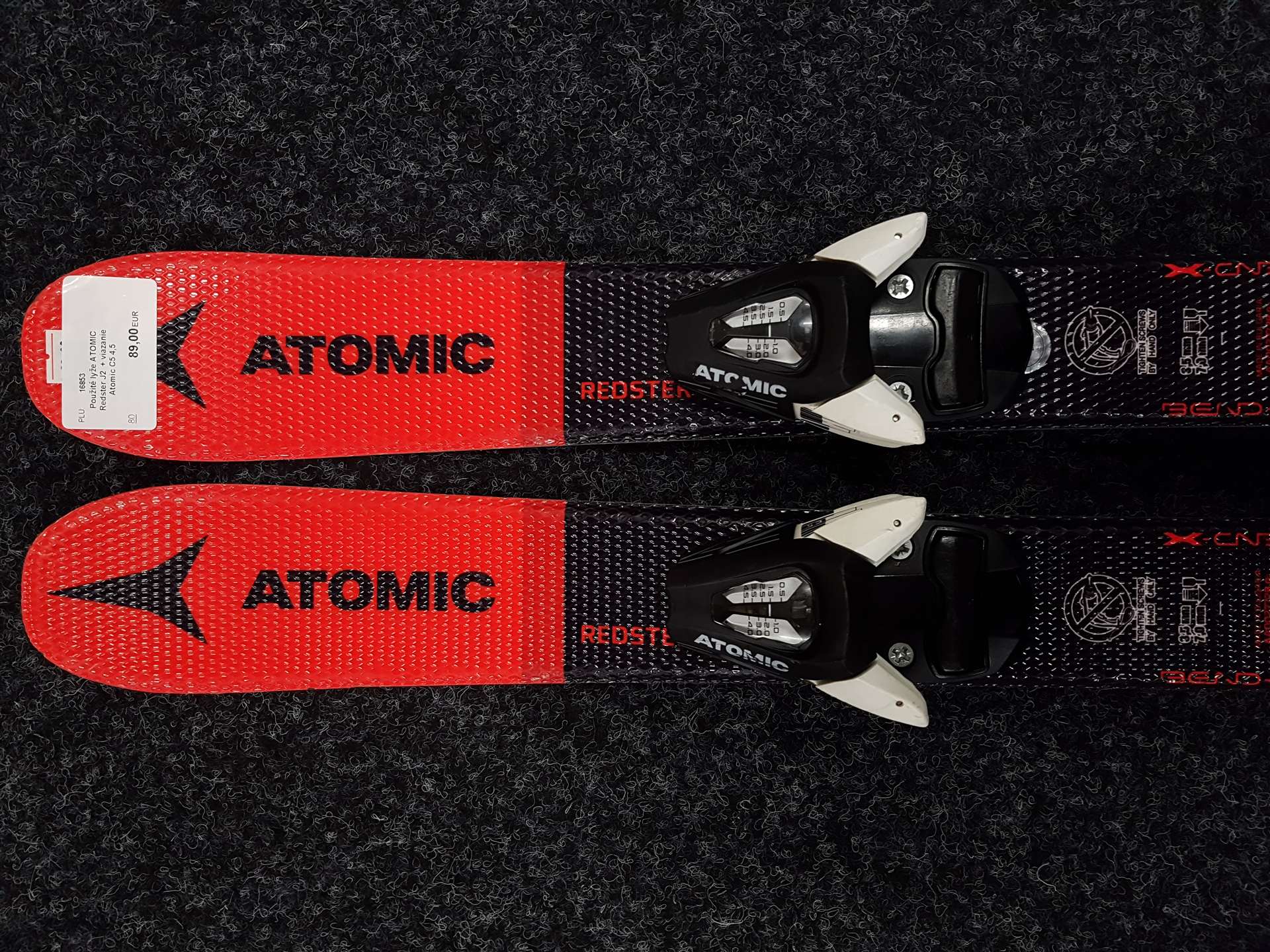 Použité lyže ATOMIC Redster J2  + viazanie Atomic C5 4,5