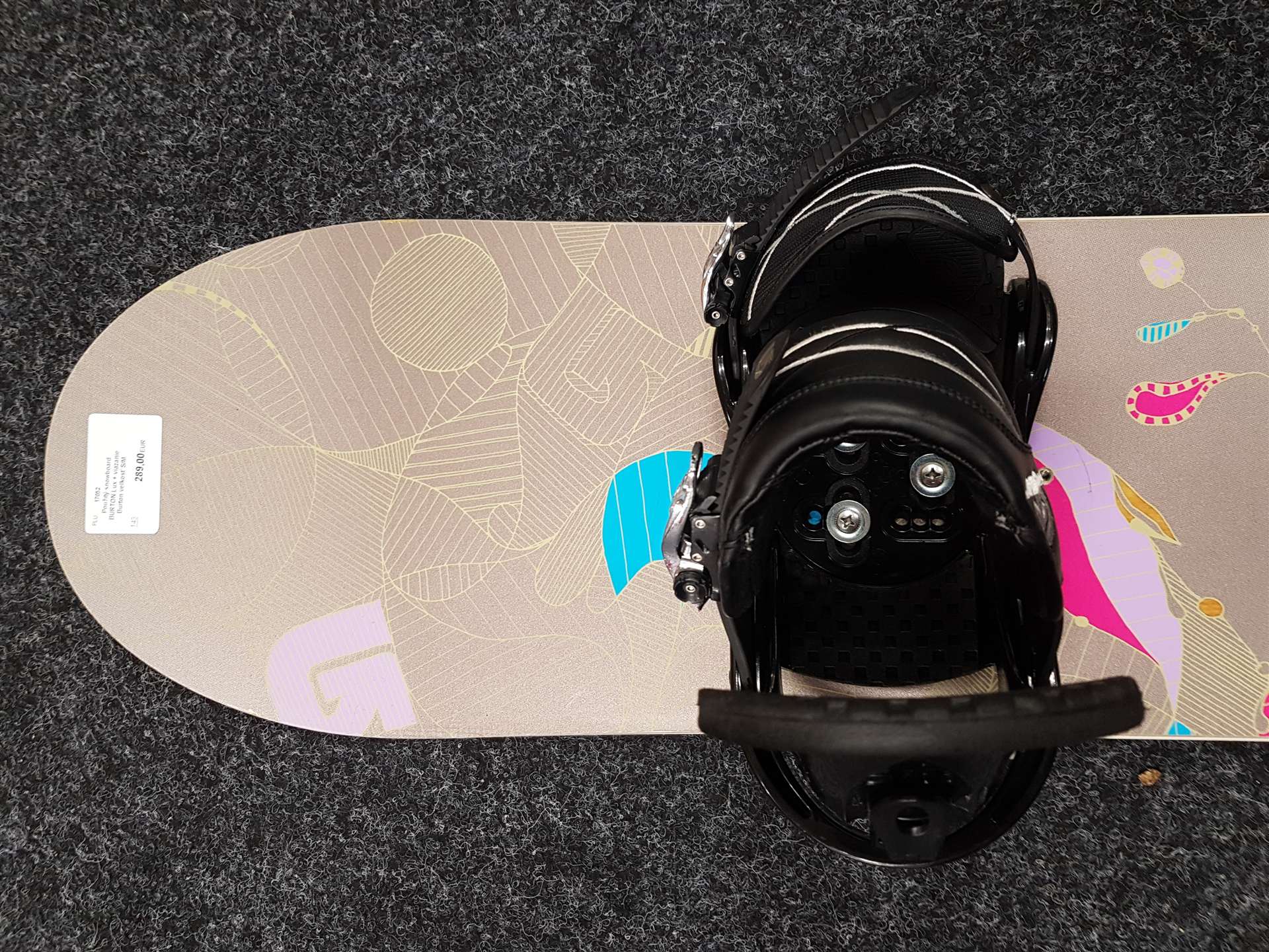 Použitý snowboard BURTON Lux + viazanie Burton veľkosť S/M
