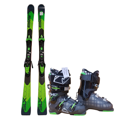 Bazárové lyže Elan SLX Dual Titanium + lyžiarky Roxa Adventure 