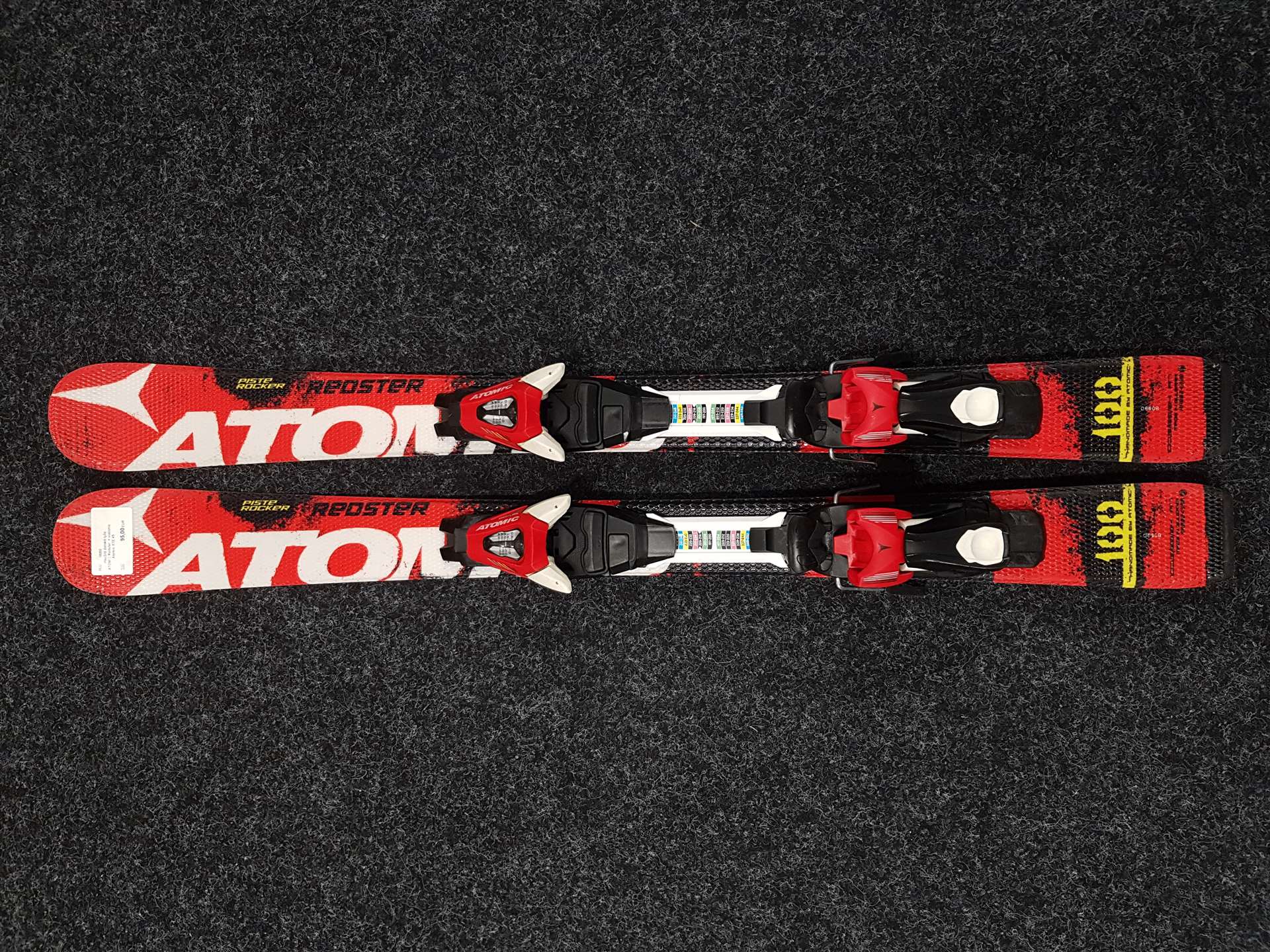 Použité detské lyže ATOMIC Redster  + viazanie Atomic XTE 45