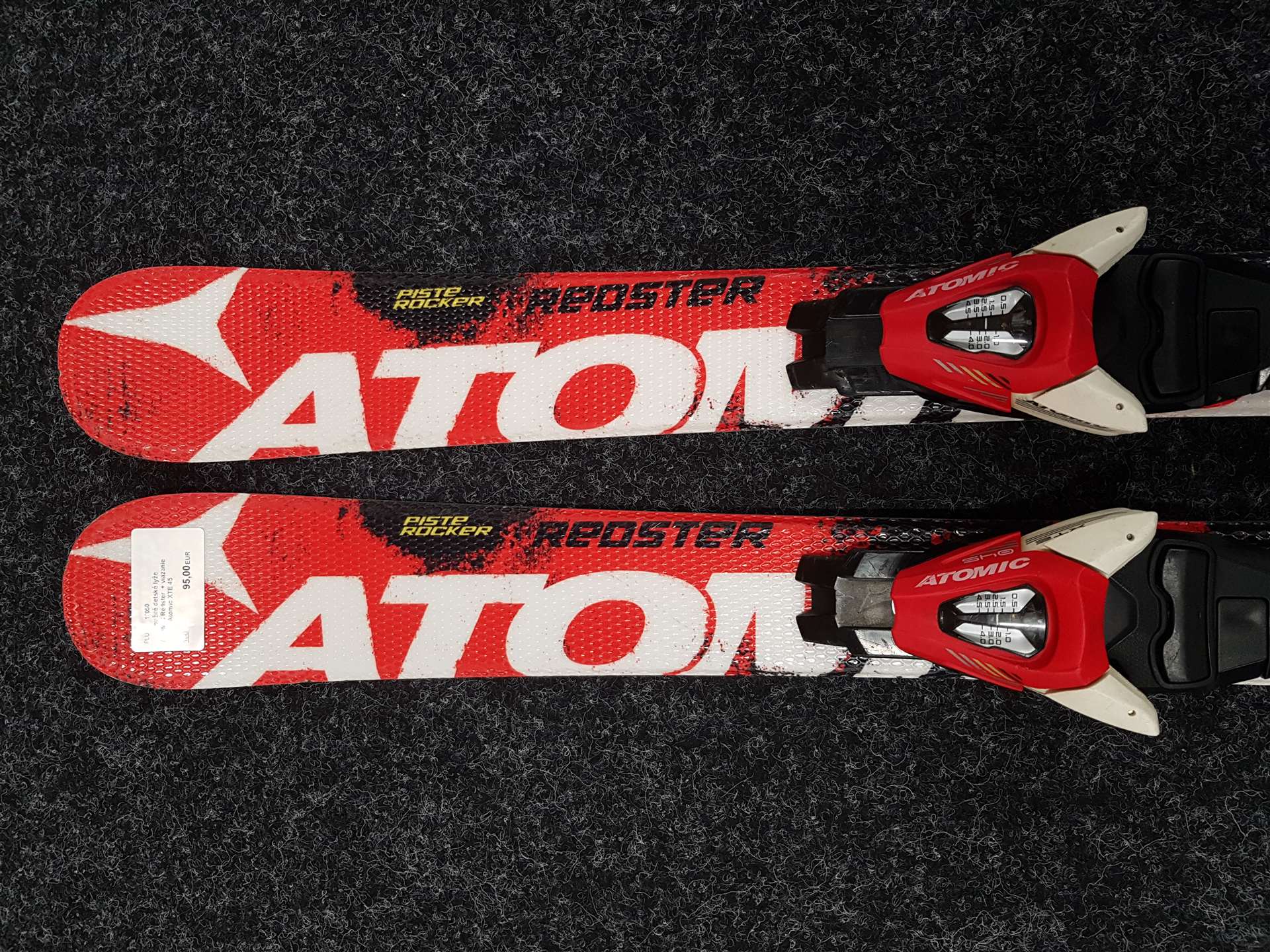 Použité detské lyže ATOMIC Redster  + viazanie Atomic XTE 45