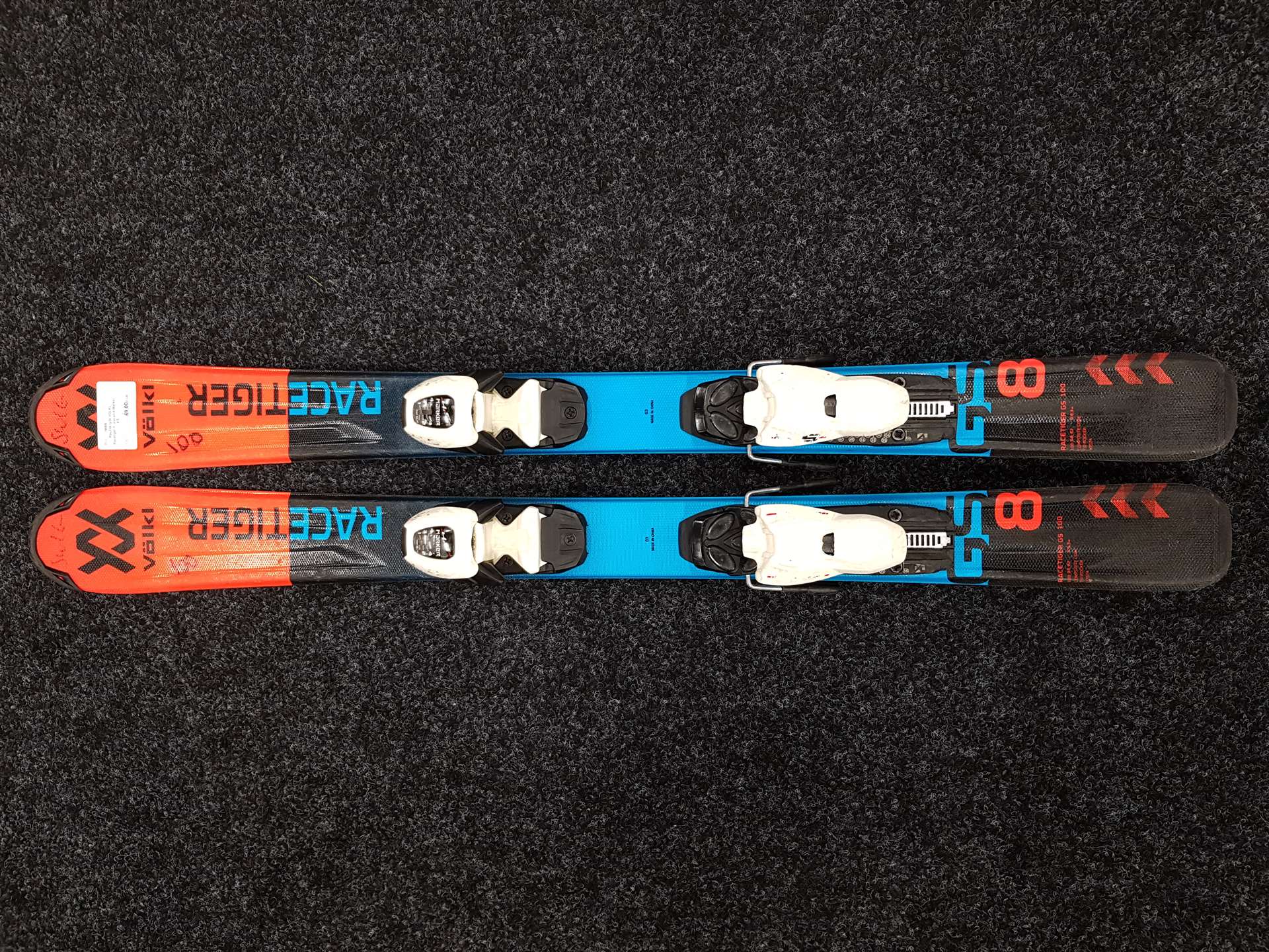 Použité lyže VOLKL Racetiger +  viazanie Marker 4.5