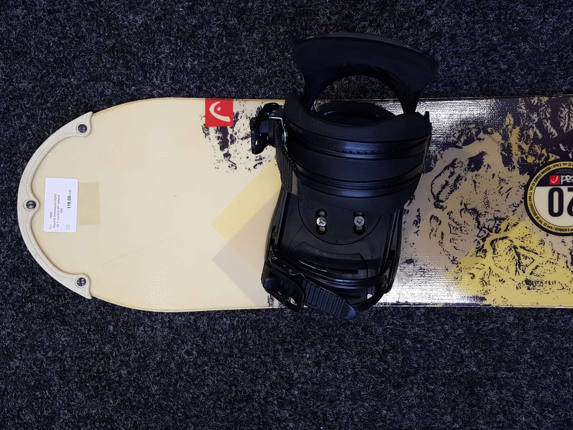 Použitý snowboard HEAD 20 + viazanie SP veľkosť S/M