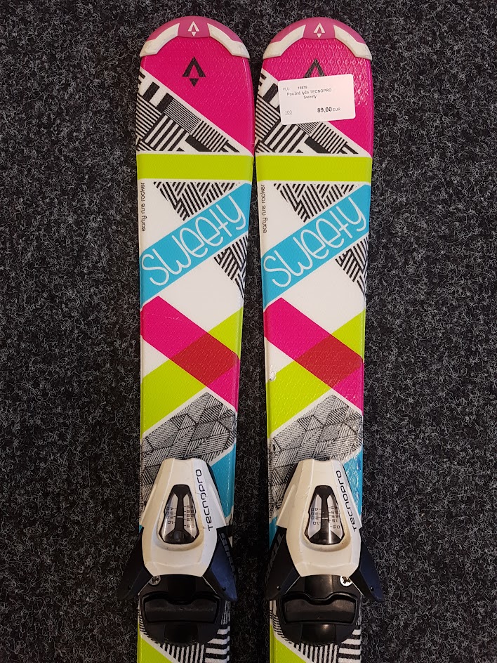 Použité lyže TECNOPRO Sweety + viazanie TecnoPro 4.5