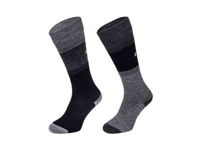 lyžiarske ponožky Eisbar Ski Comfort 2 Pack black/light grey