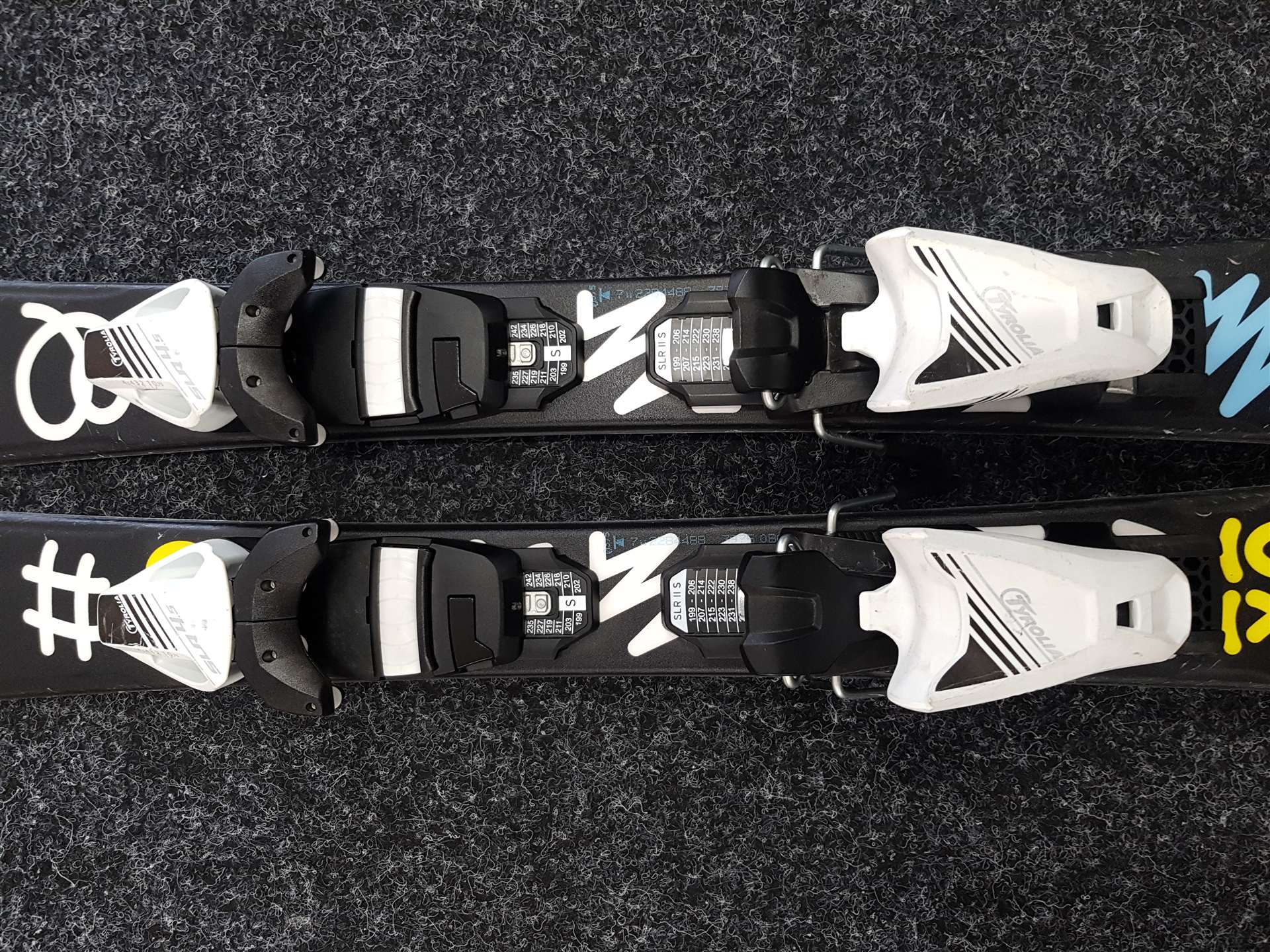 Použité detské lyže SPORTEN XOXO + viazanie Tyrolia SLR 4.5