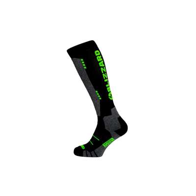 lyžiarske ponožky BLIZZARD Wool Sport ski socks, black/green