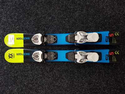 Použité detské lyže VOLKL Racetiger SL + viazanie Marker 4.5