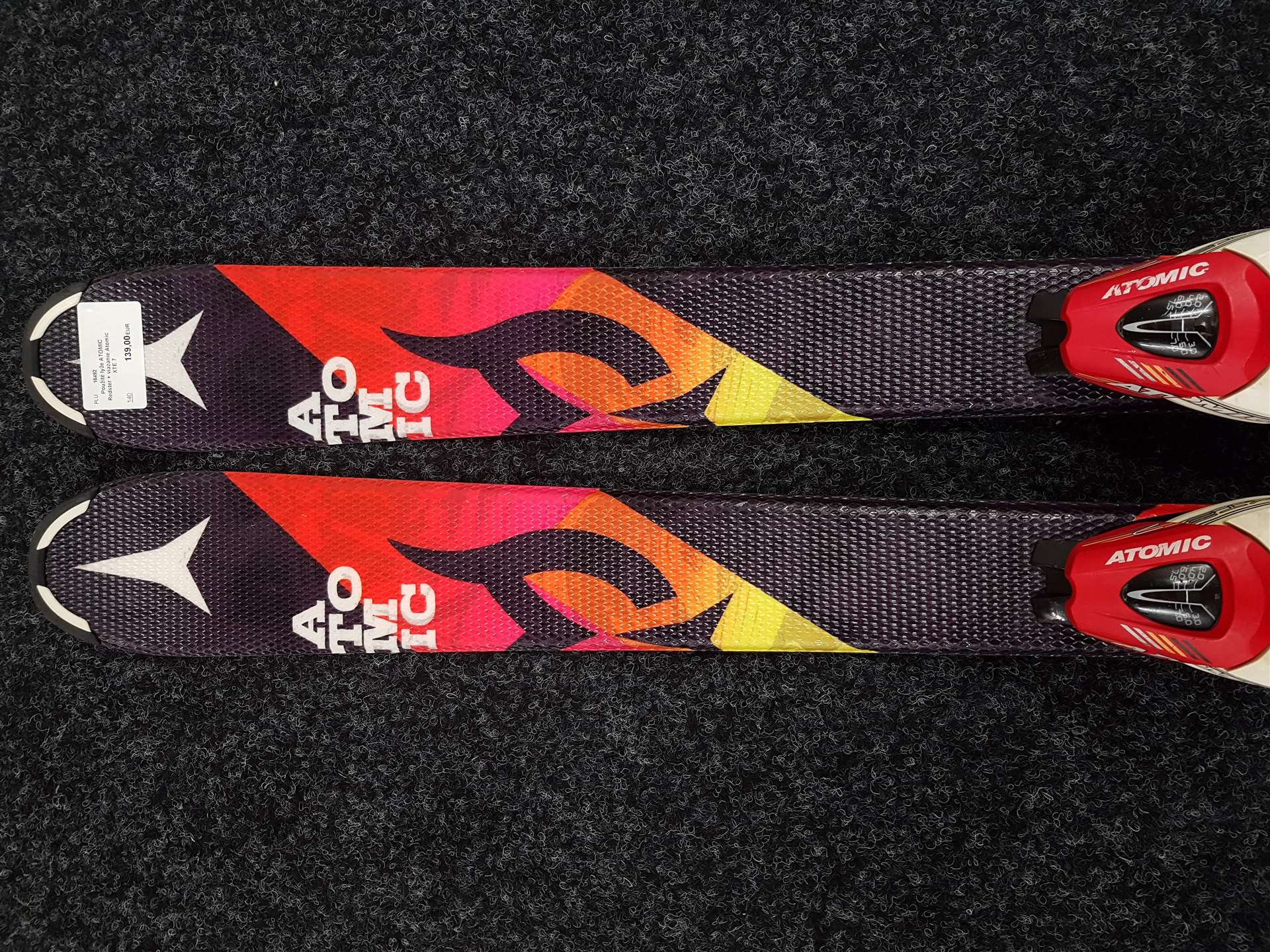 Použité lyže ATOMIC Redster + viazanie Atomic XTE 7