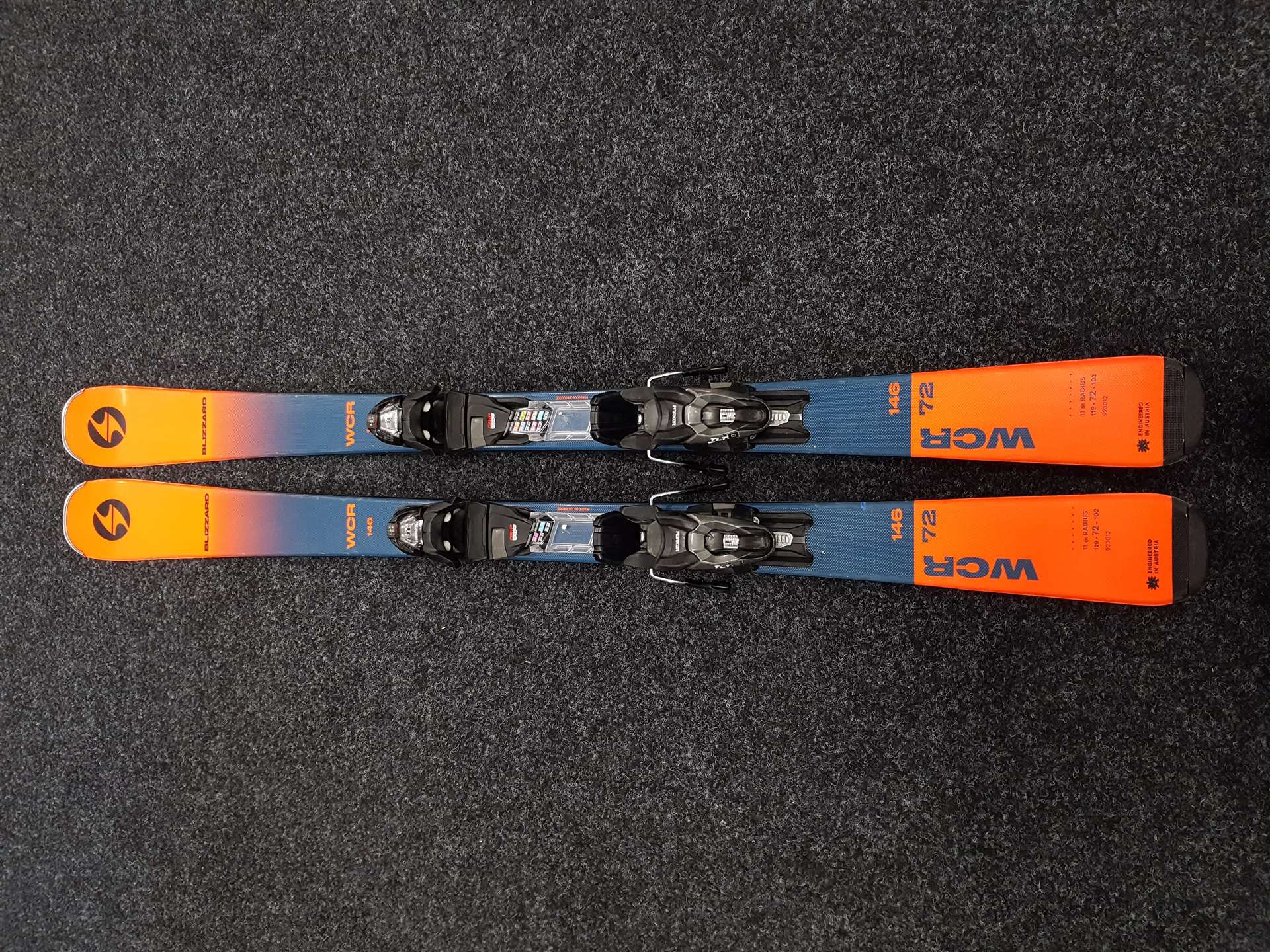 Použité lyže BLIZZARD WCR 72 + viazanie Marker TLT 10