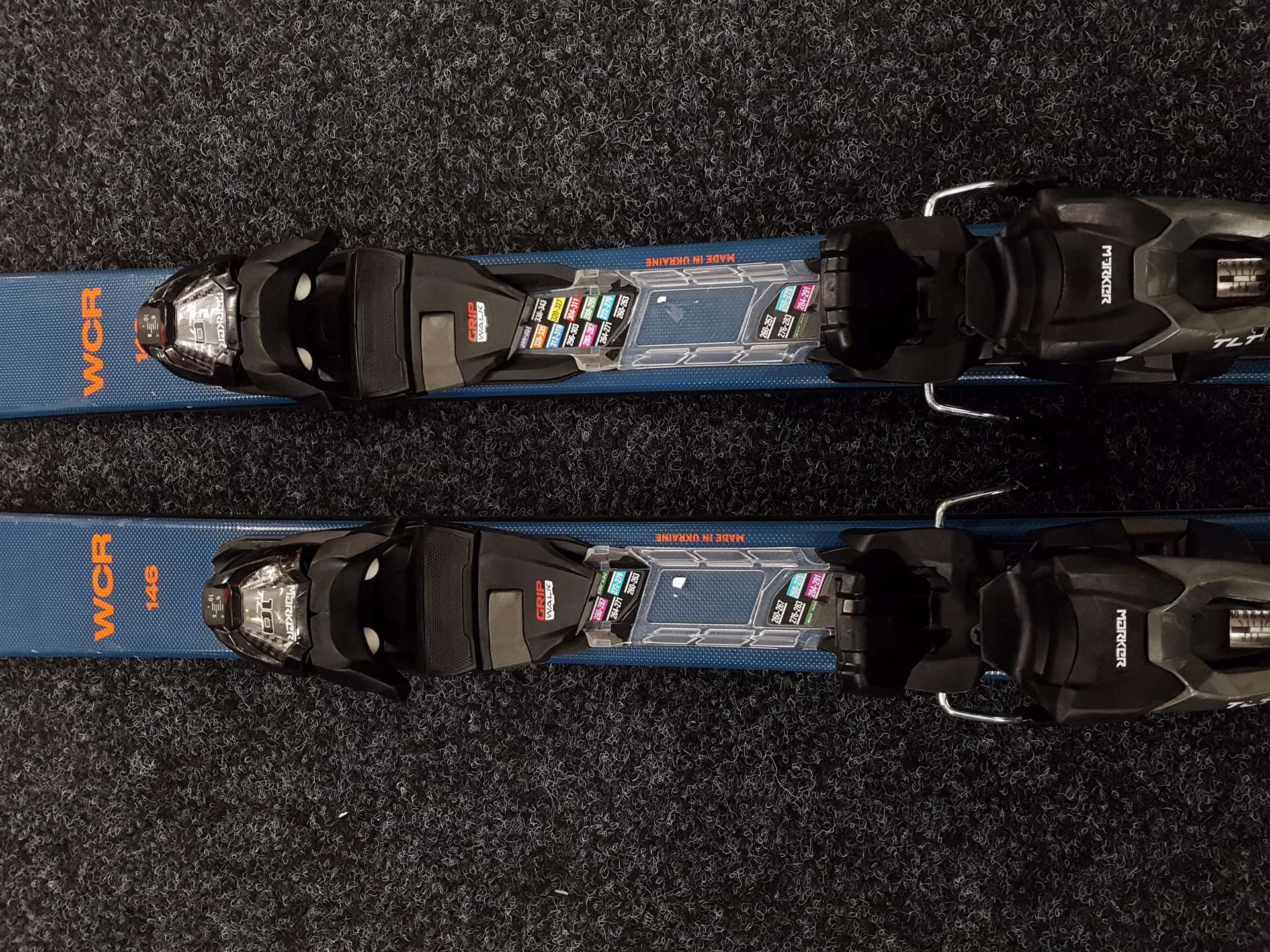 Použité lyže BLIZZARD WCR 72 + viazanie Marker TLT 10