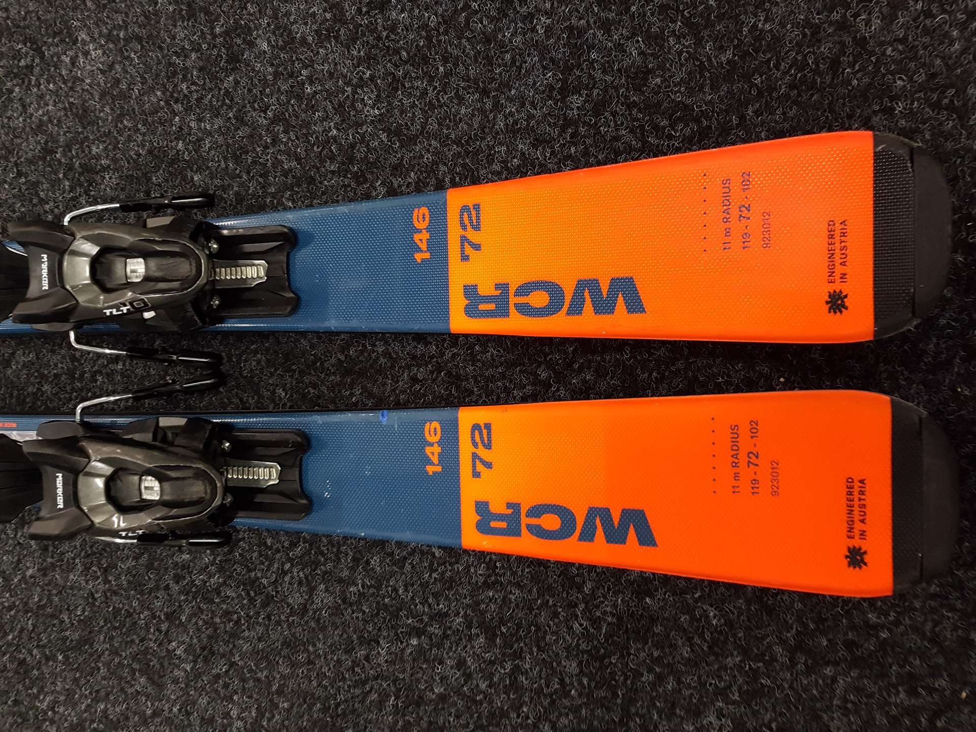 Použité lyže BLIZZARD WCR 72 + viazanie Marker TLT 10