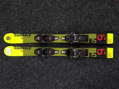 Použité detské lyže VOLKL Racetiger SL + viazanie Marker4.5