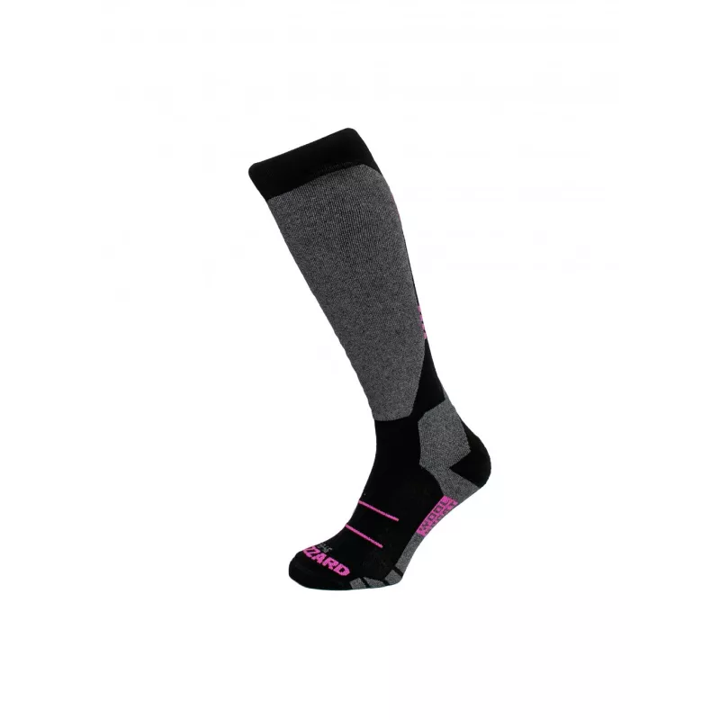 Skisocken BLIZZARD Wool Sport Skisocken, schwarz/rosa