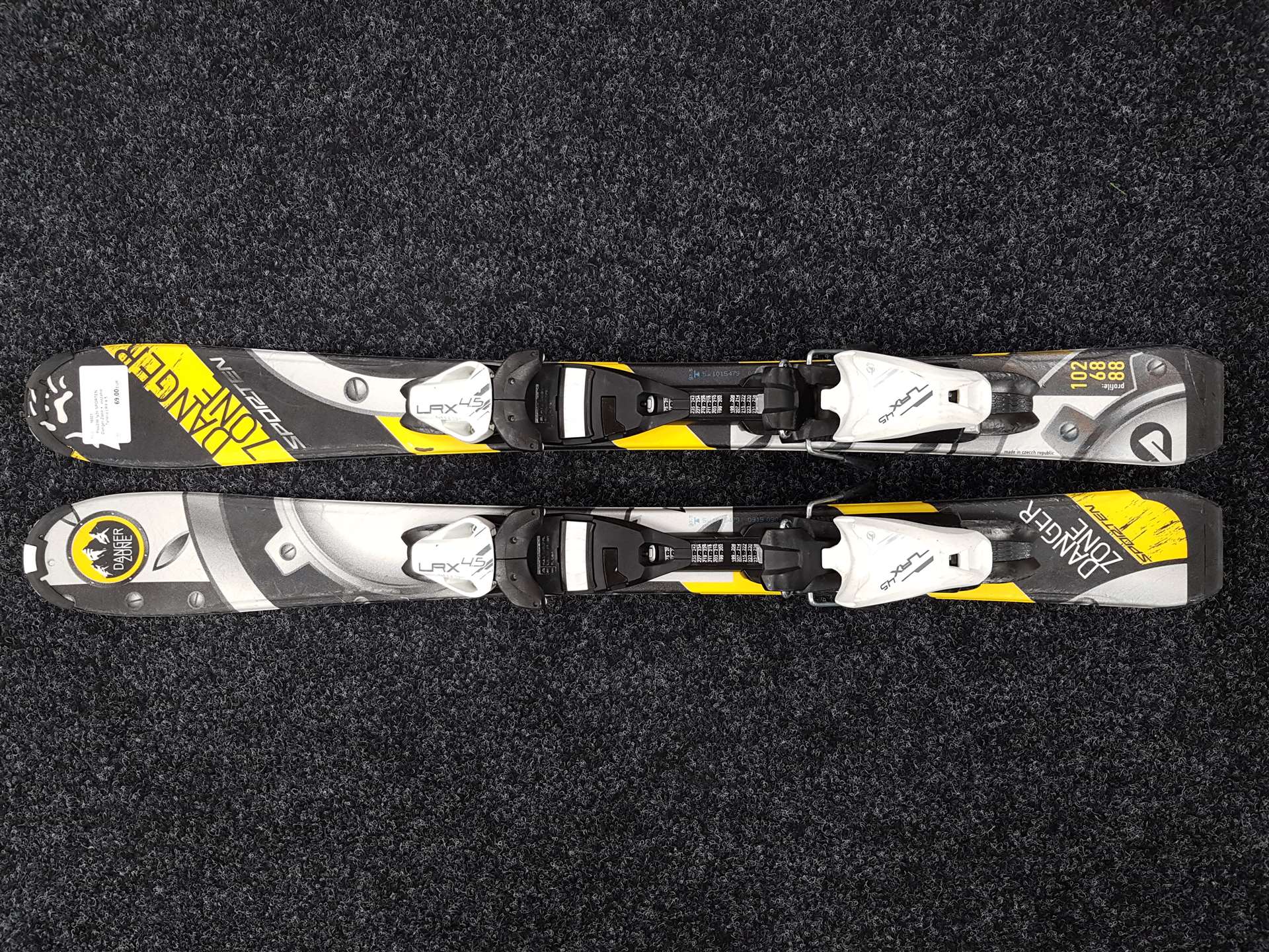 Použité lyže SPORTEN Danger Zone +  viazanie Tyrolia LRX 4.5