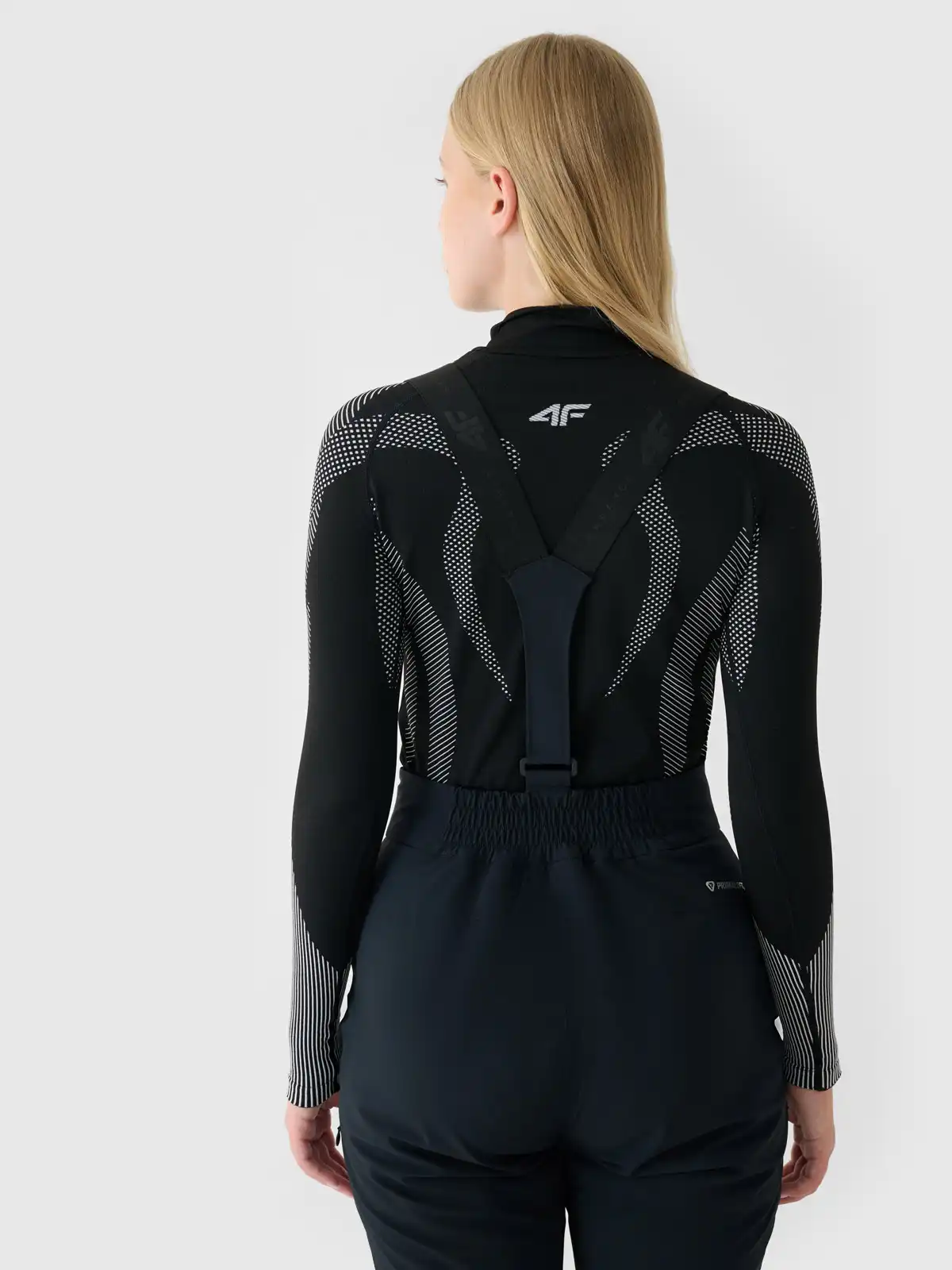 Dámske lyžiarske nohavice 4F F0997 DEEP BLACK