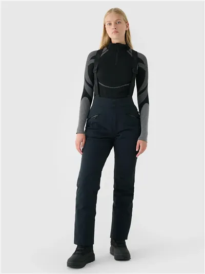 Dámske lyžiarske nohavice 4F F0997 DEEP BLACK
