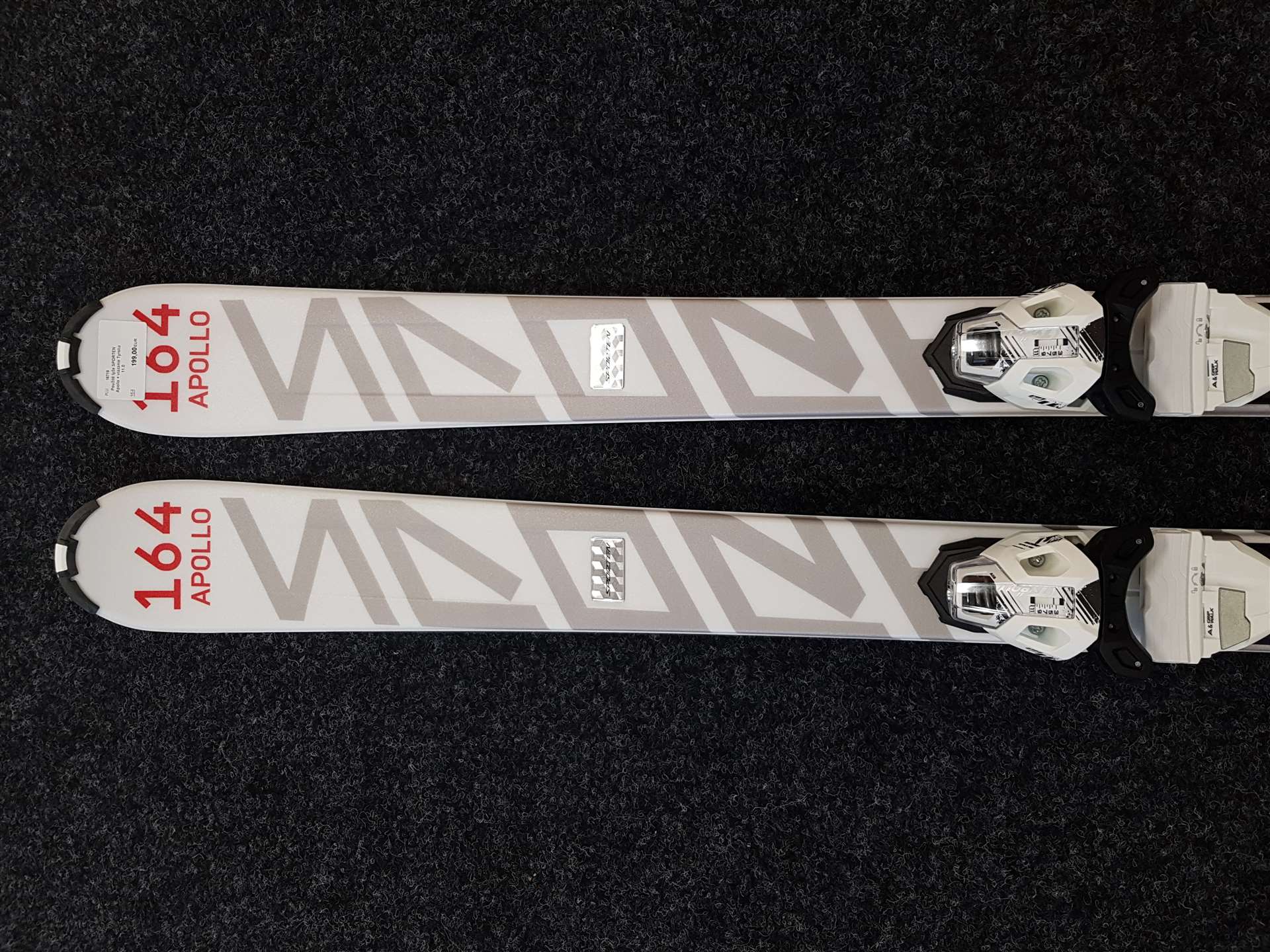 Zánovné lyže SPORTEN Apollo + viazanie Tyrolia 11.0