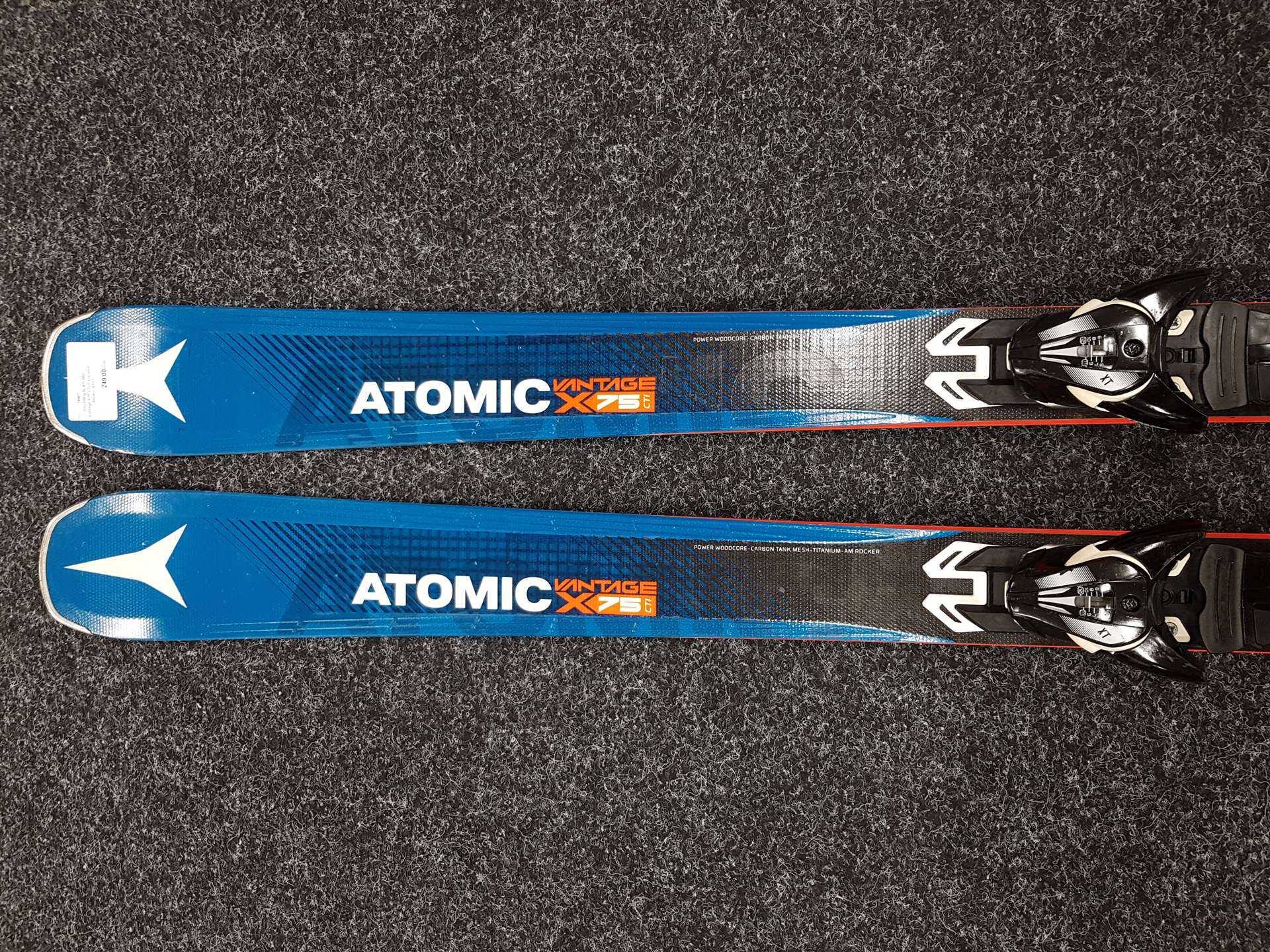 Použité lyže ATOMIC Vantage X75 CTI + viazanie Atomic XT12