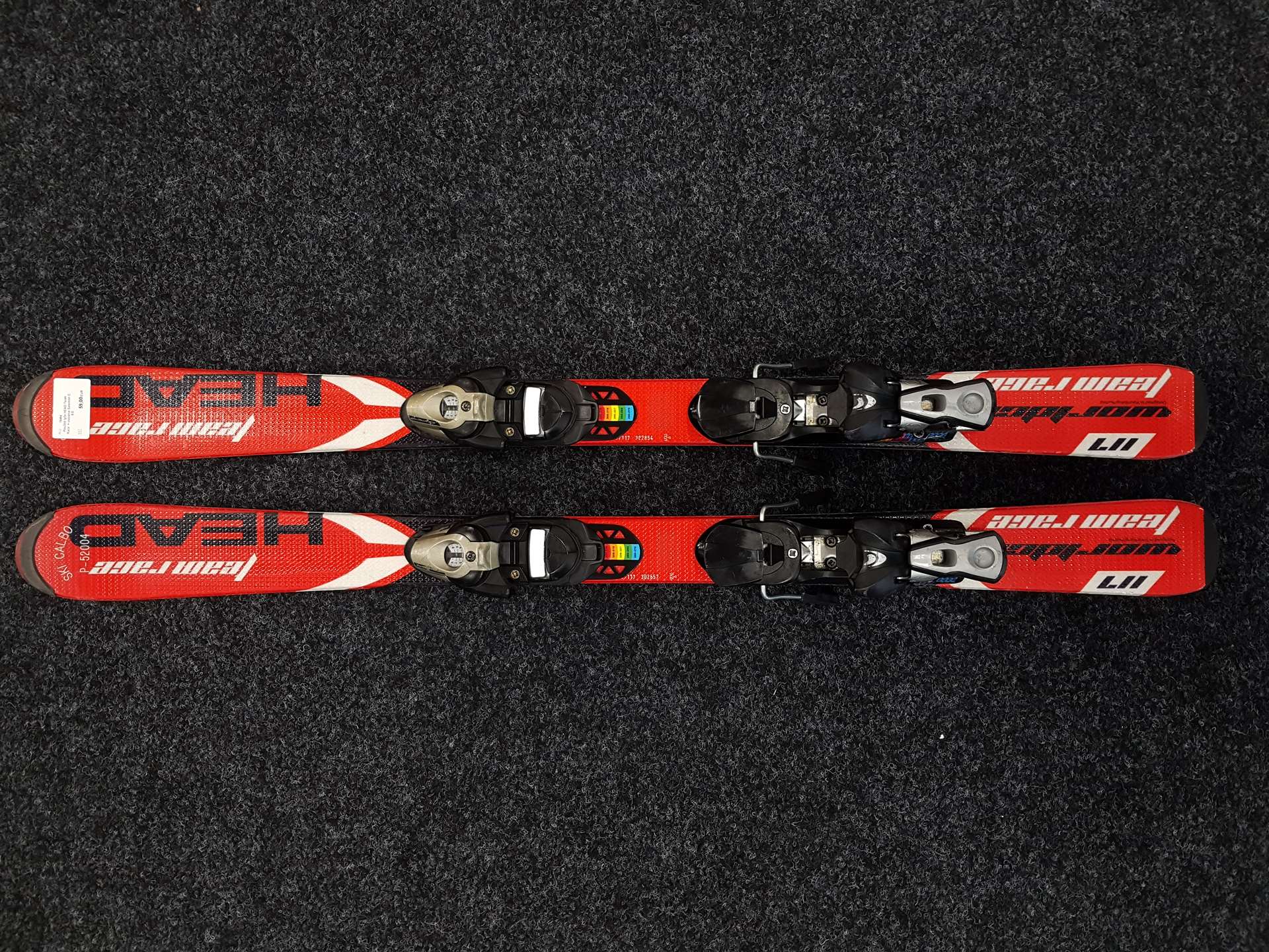 Použité lyže HEAD Team Race  + viazanie Salomon C 9.0