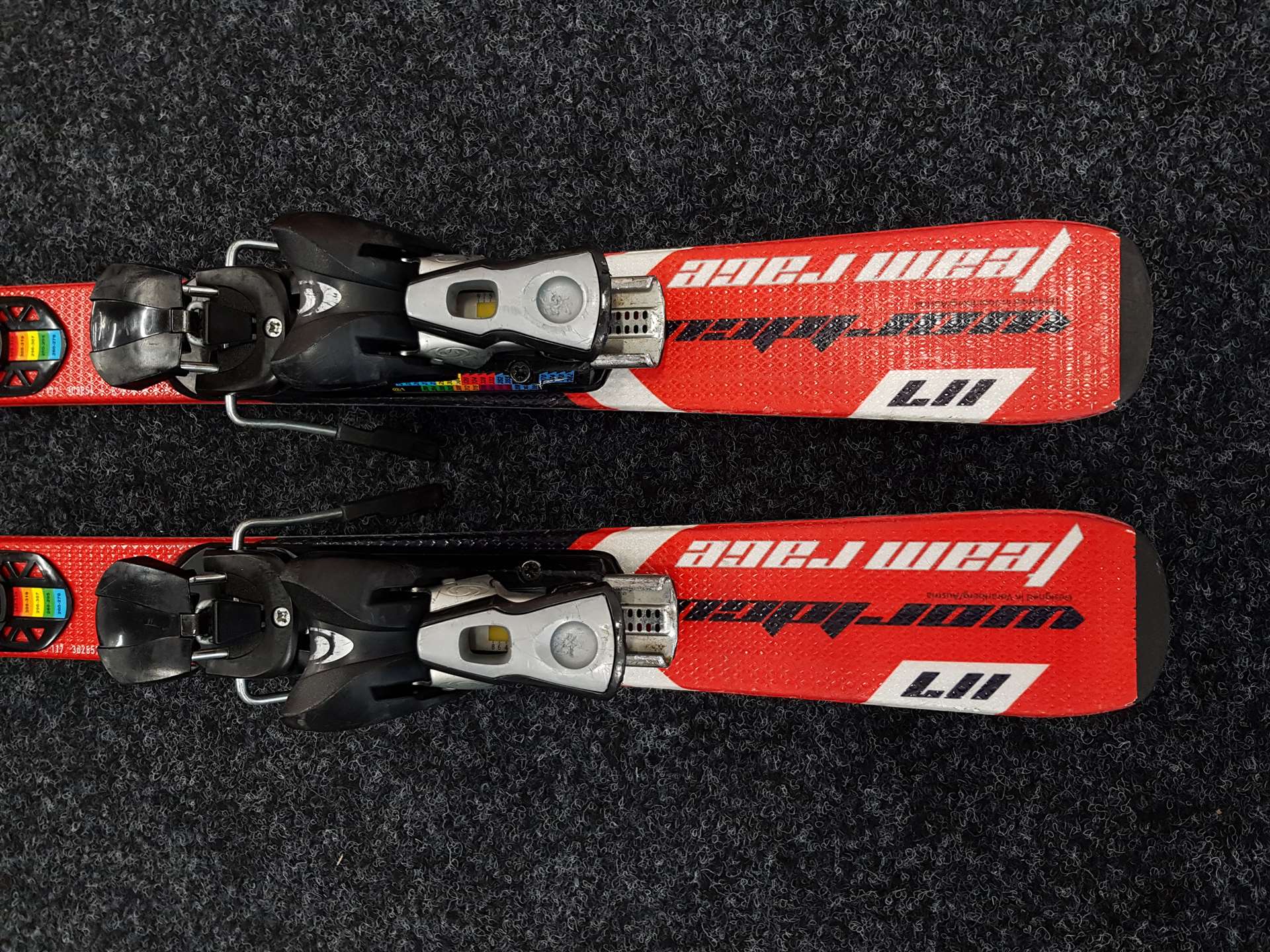 Použité lyže HEAD Team Race  + viazanie Salomon C 9.0