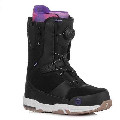 Snowboardové boty Gravity Sage Atop Heel Lock black/purple