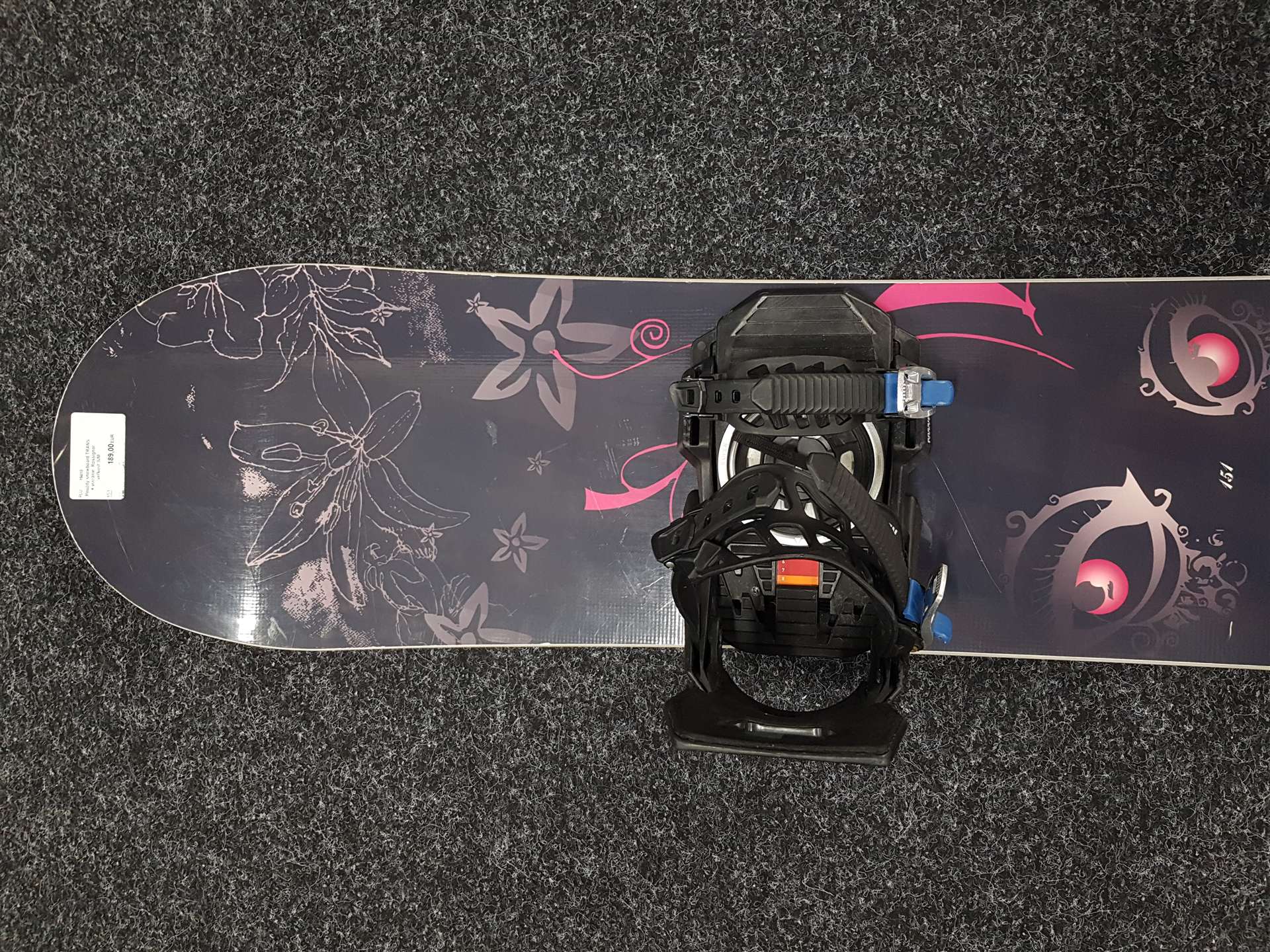 Použitý snowboard TRANS + viazanie  Rossignol veľkosť S/M