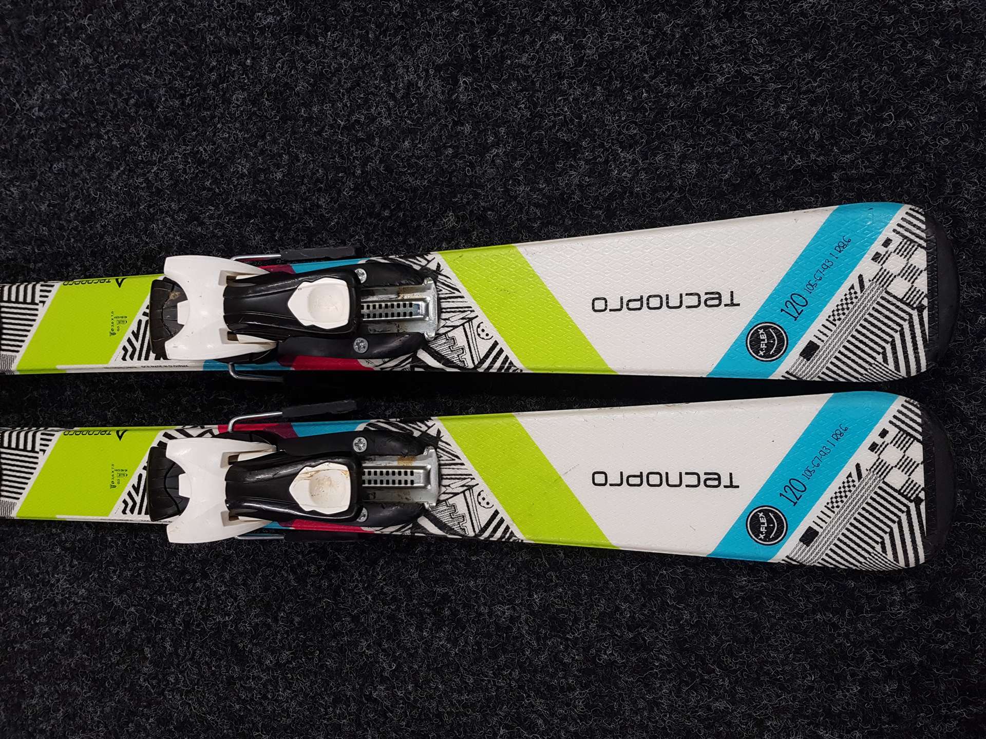 Použité lyže TECNOPRO Sweety  + viazanie Tecnopro TC 4,5